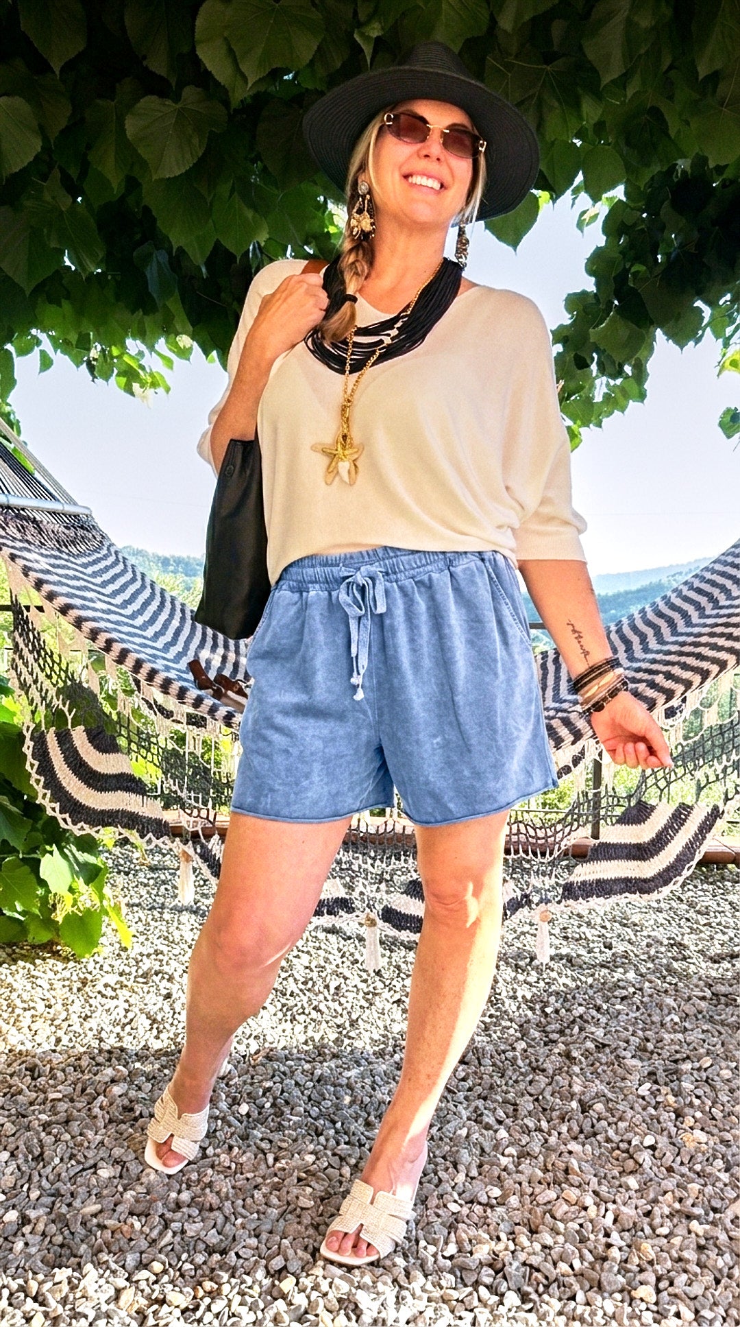 Kurze Hose Stromboli *Blau*
