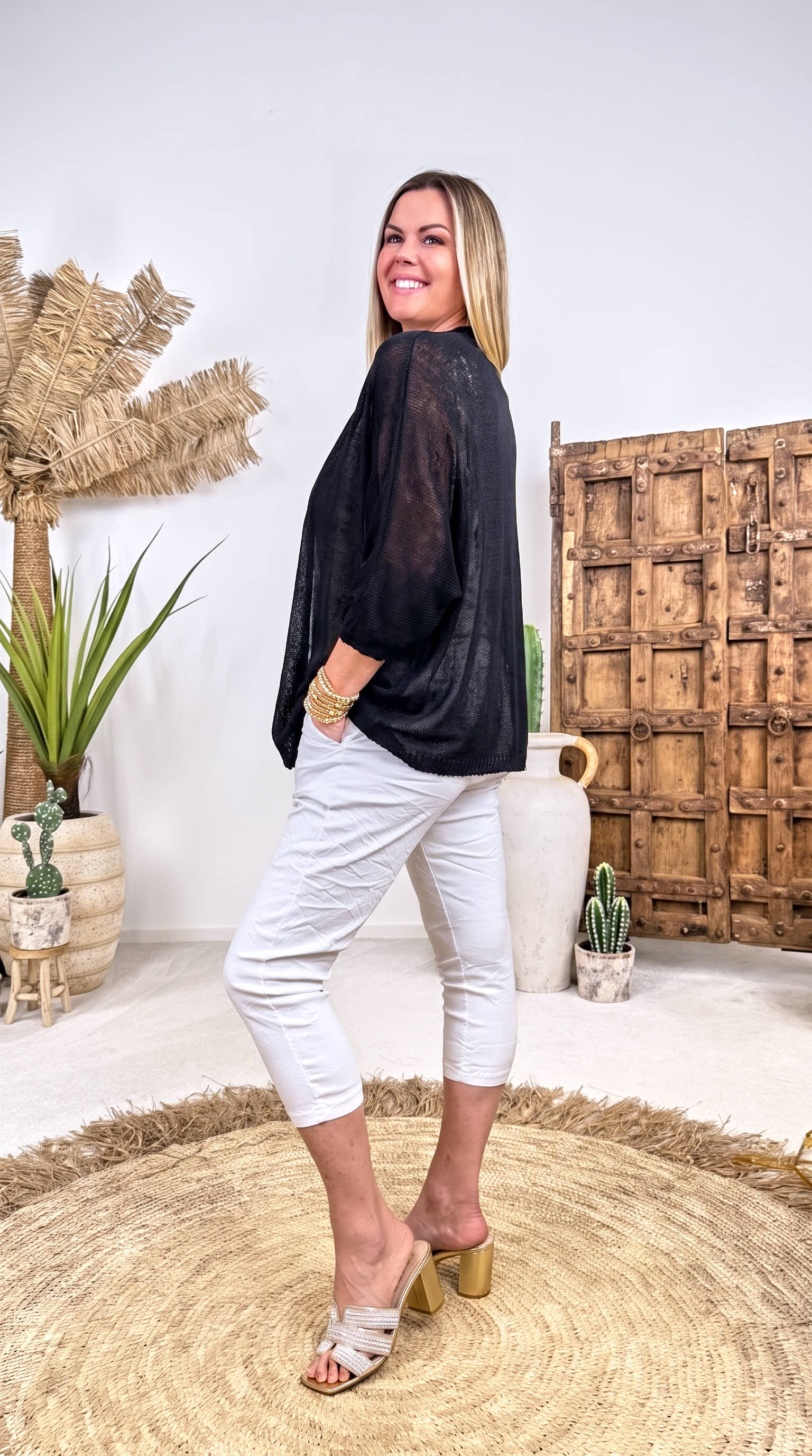 Cardigan Fresh Feeling *Schwarz*