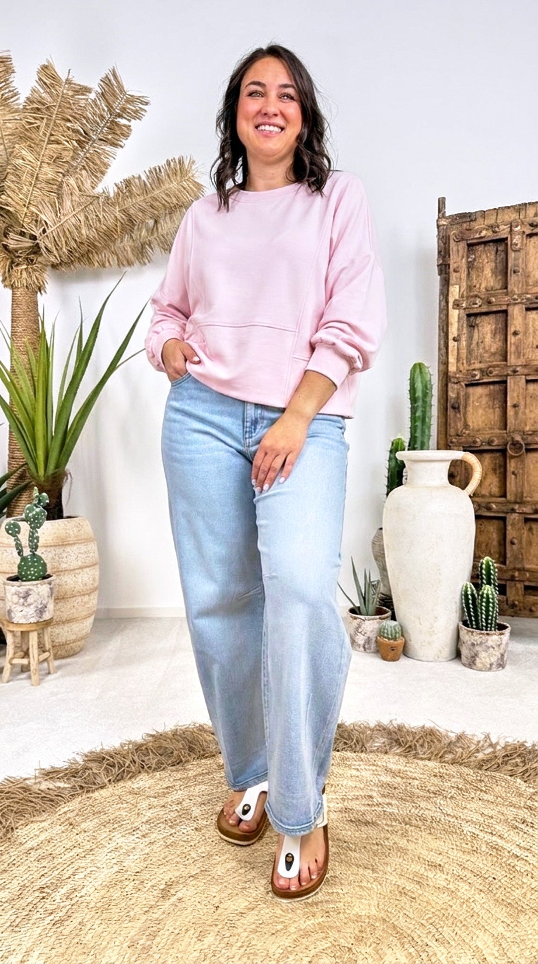 Sweatshirt Modern Line *Rosa*