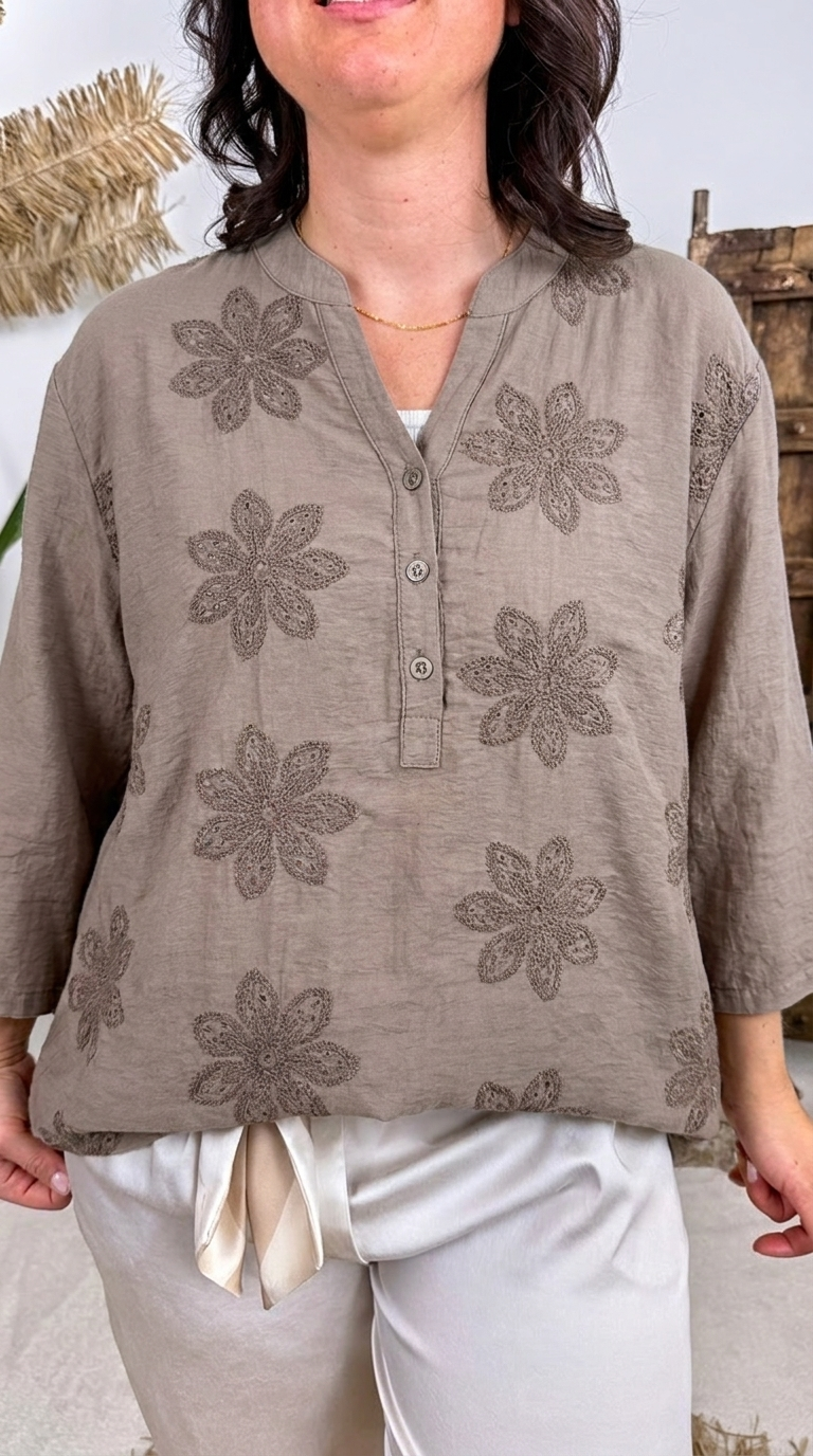 Bluse Earth Spirit *Taupe*
