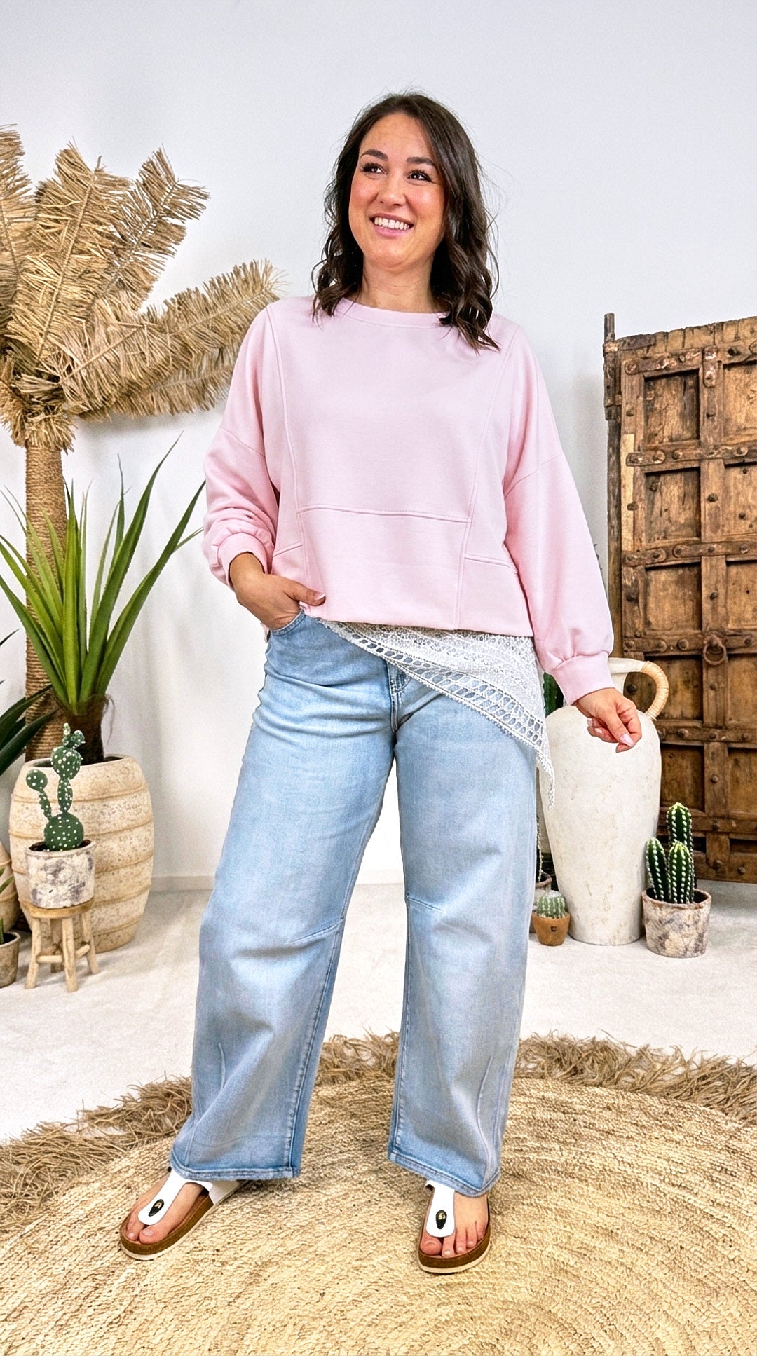 Sweatshirt Modern Line *Rosa*