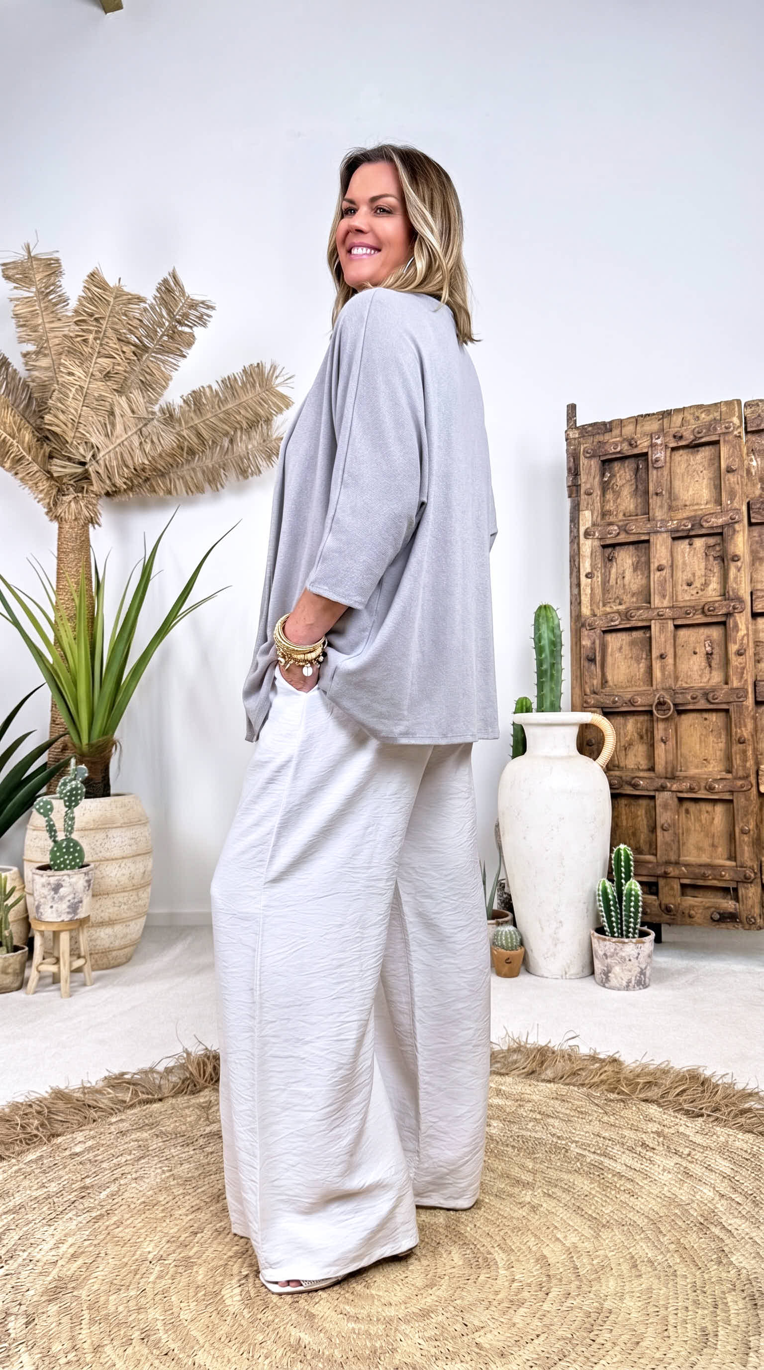 Dünner Cardigan Light Dream *Hellgrau*