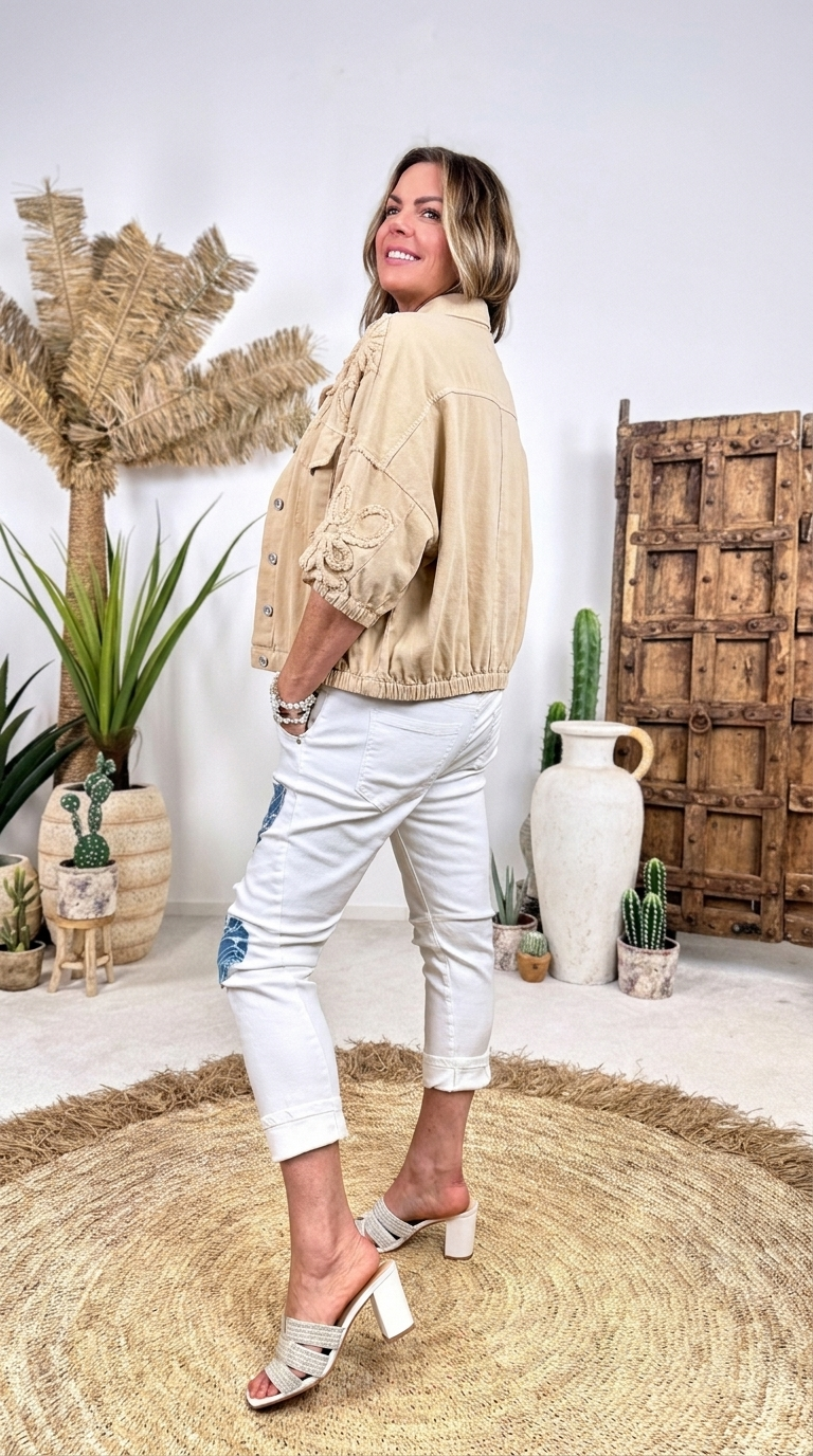 Jeansjacke Coast Crush *Camel-Hell*