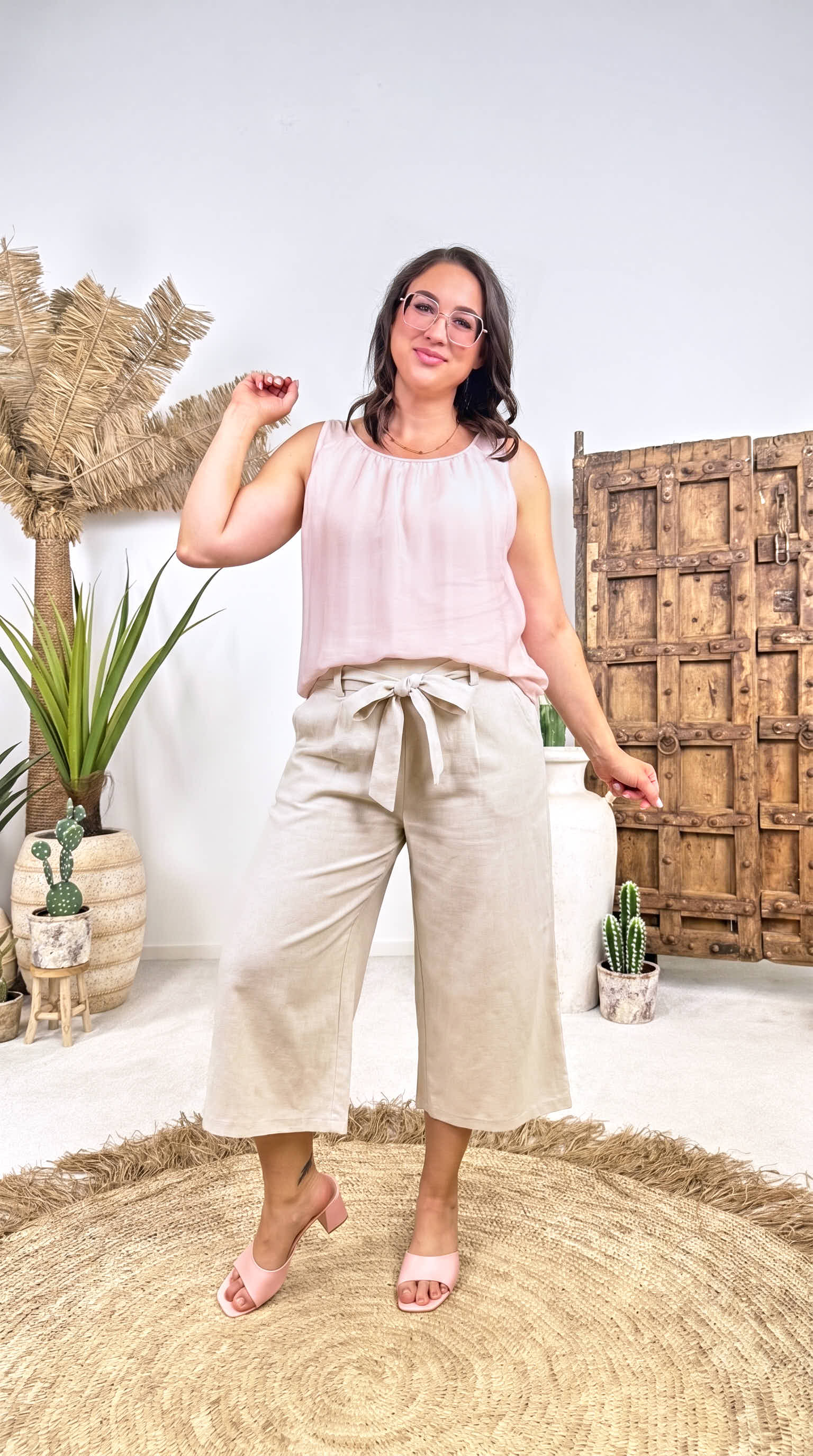 Leinen Culotte Timeless Luxe *Creme*