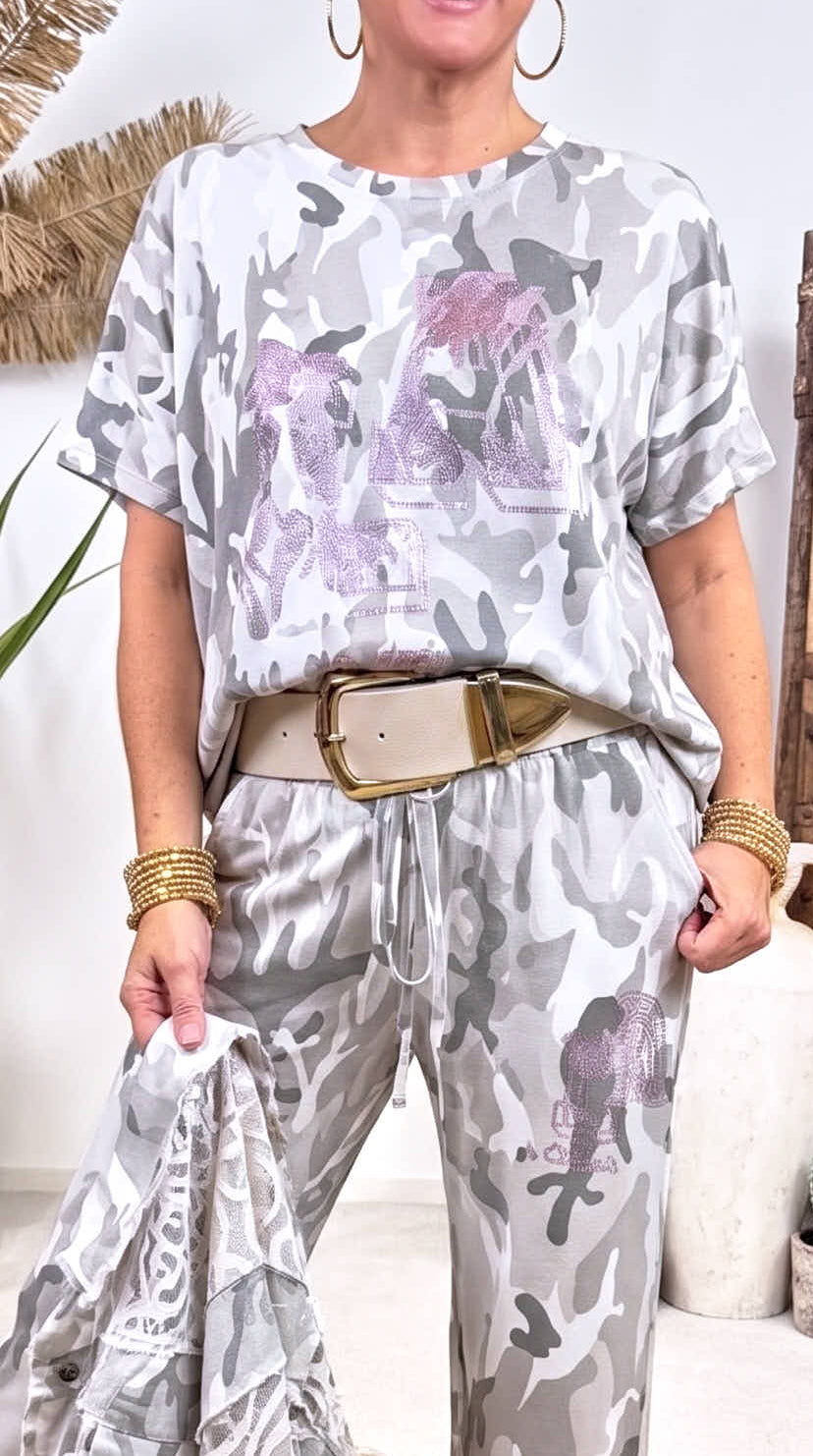 T-Shirt Crazy Camo *Weiß*