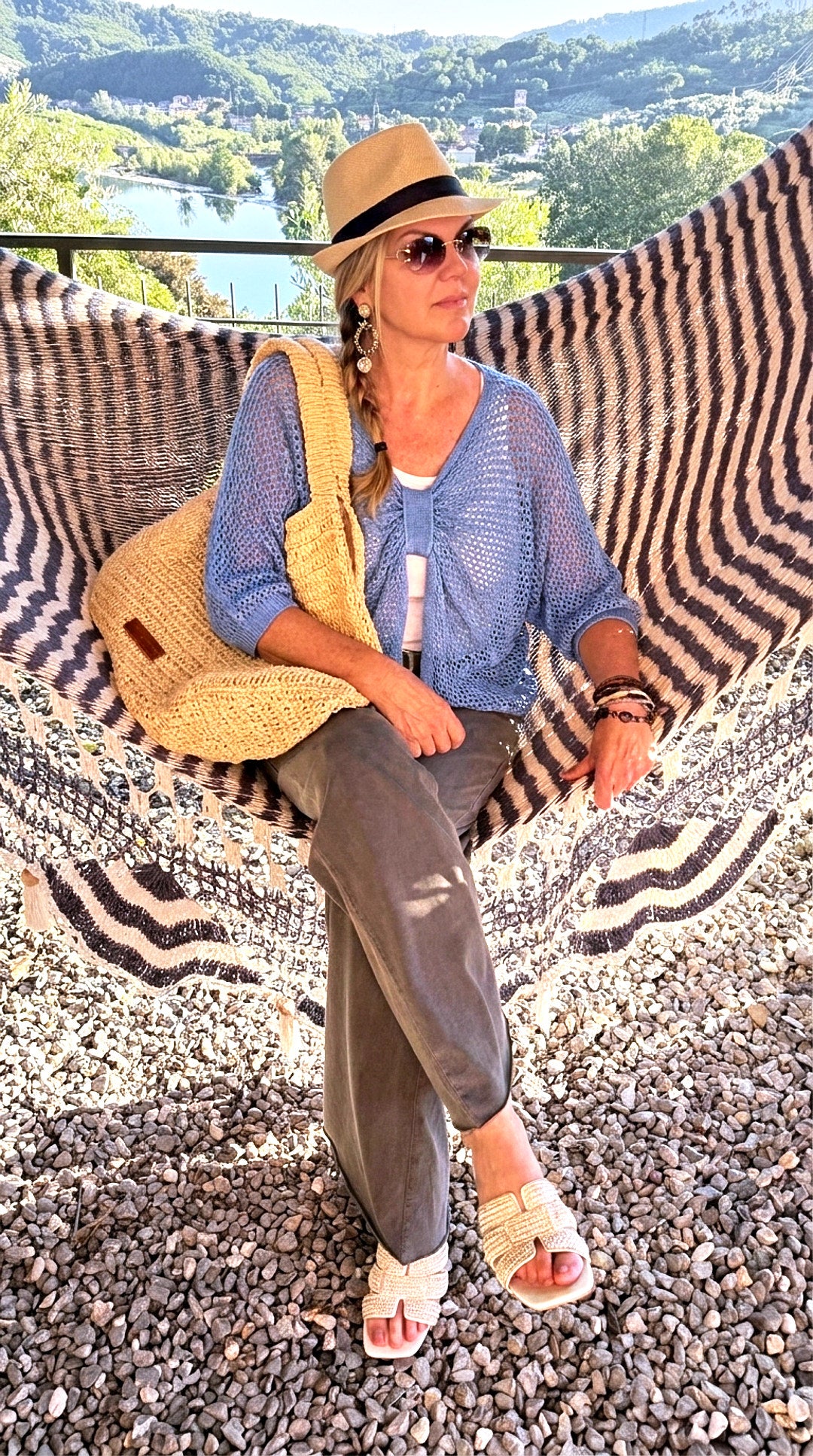 Häkelshirt Spring Layer *Blau*