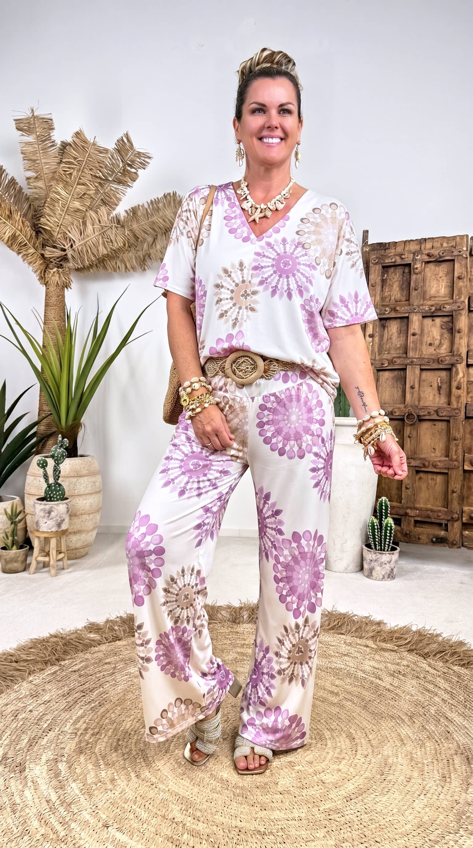 Culotte Hose Mandala Reverie *Lila*