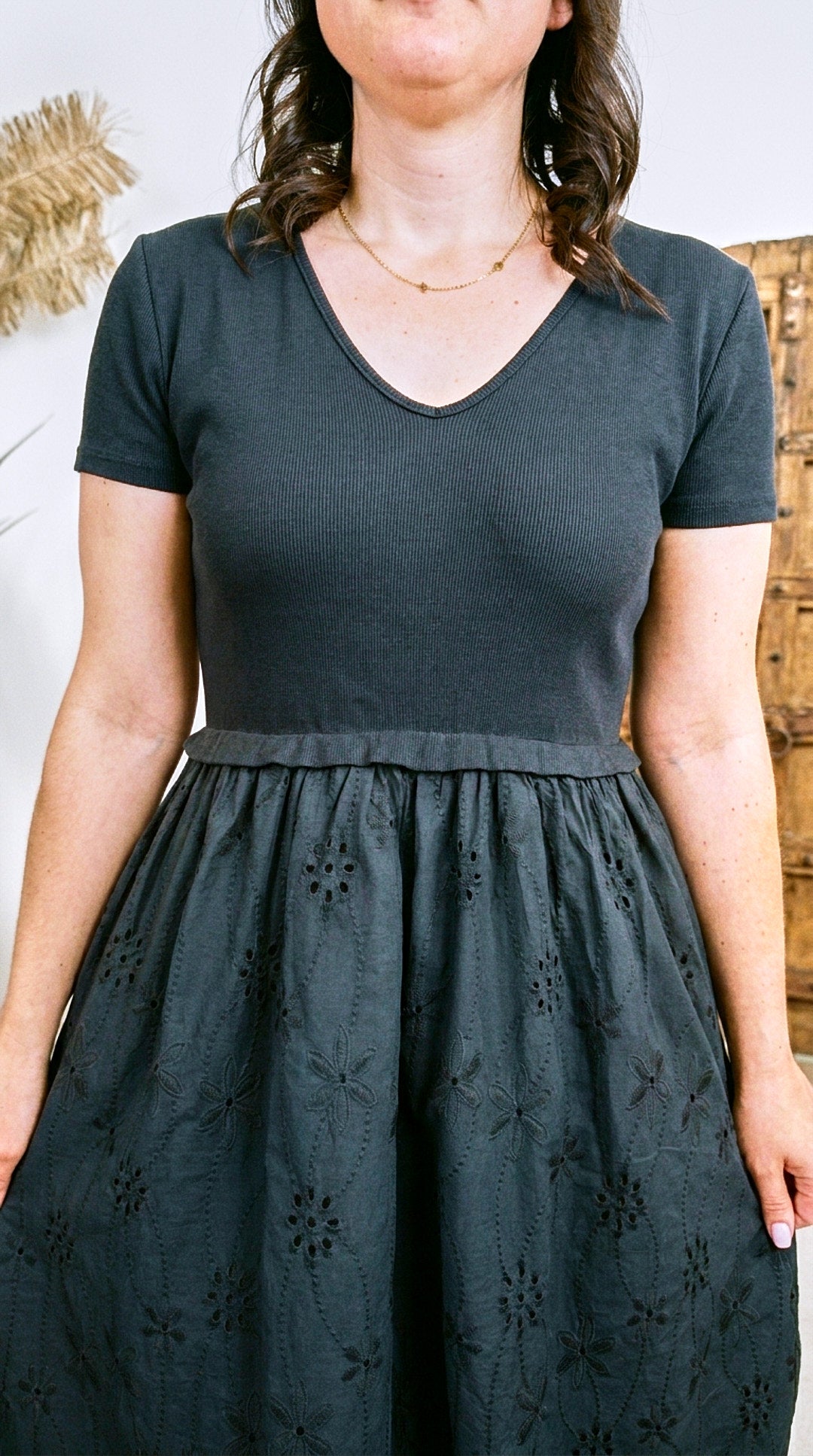 Langes Kleid Dolce Charm *Schwarz*