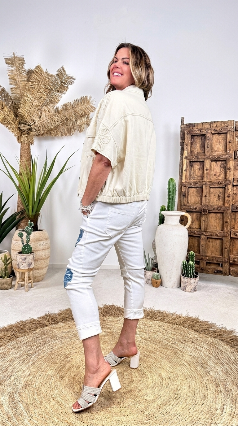 Jeansjacke Coast Crush *Creme*
