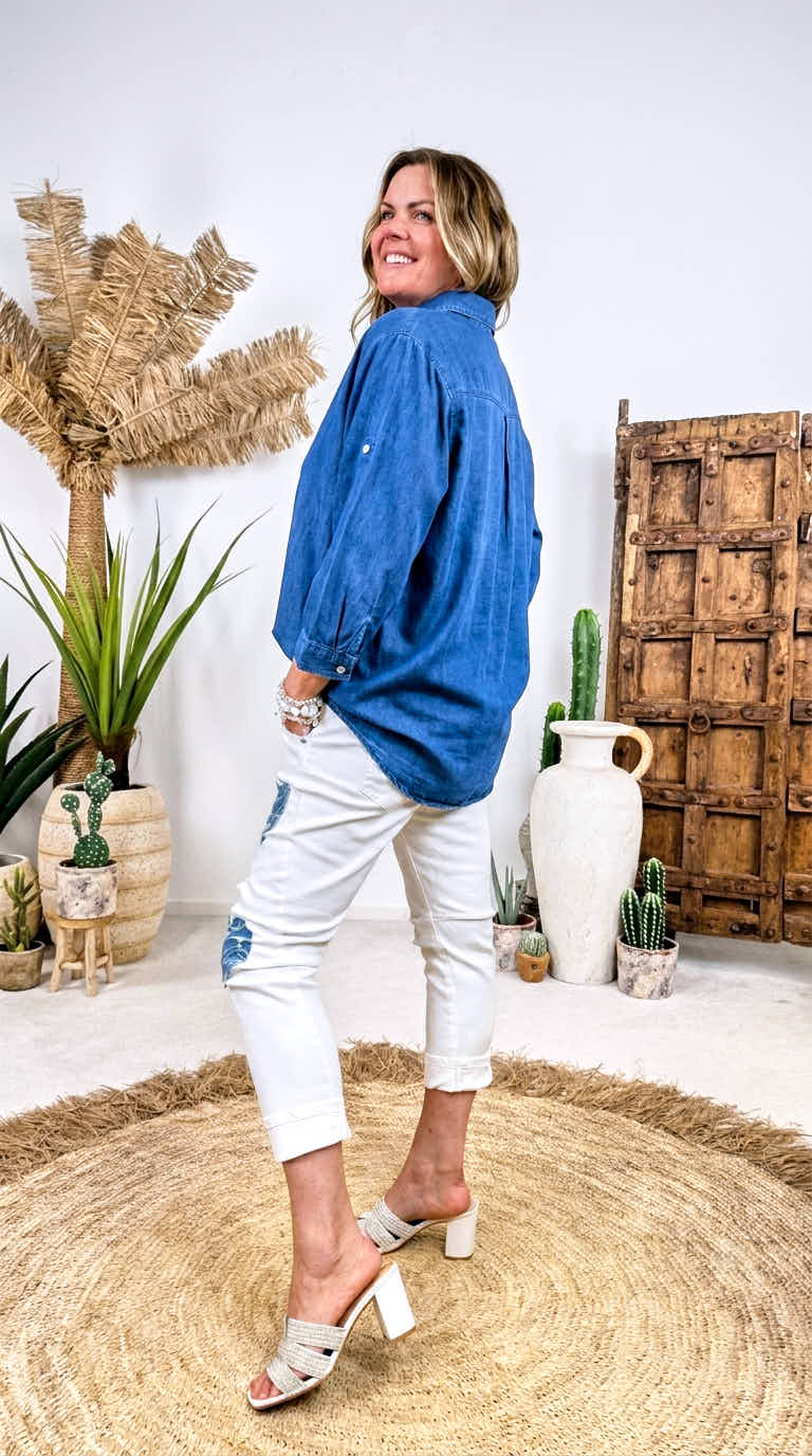 Bluse Denim Flow