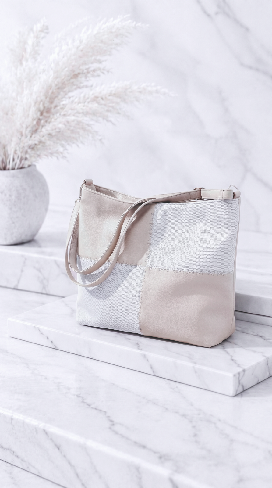 Tasche Patchwork Chic *Beige*