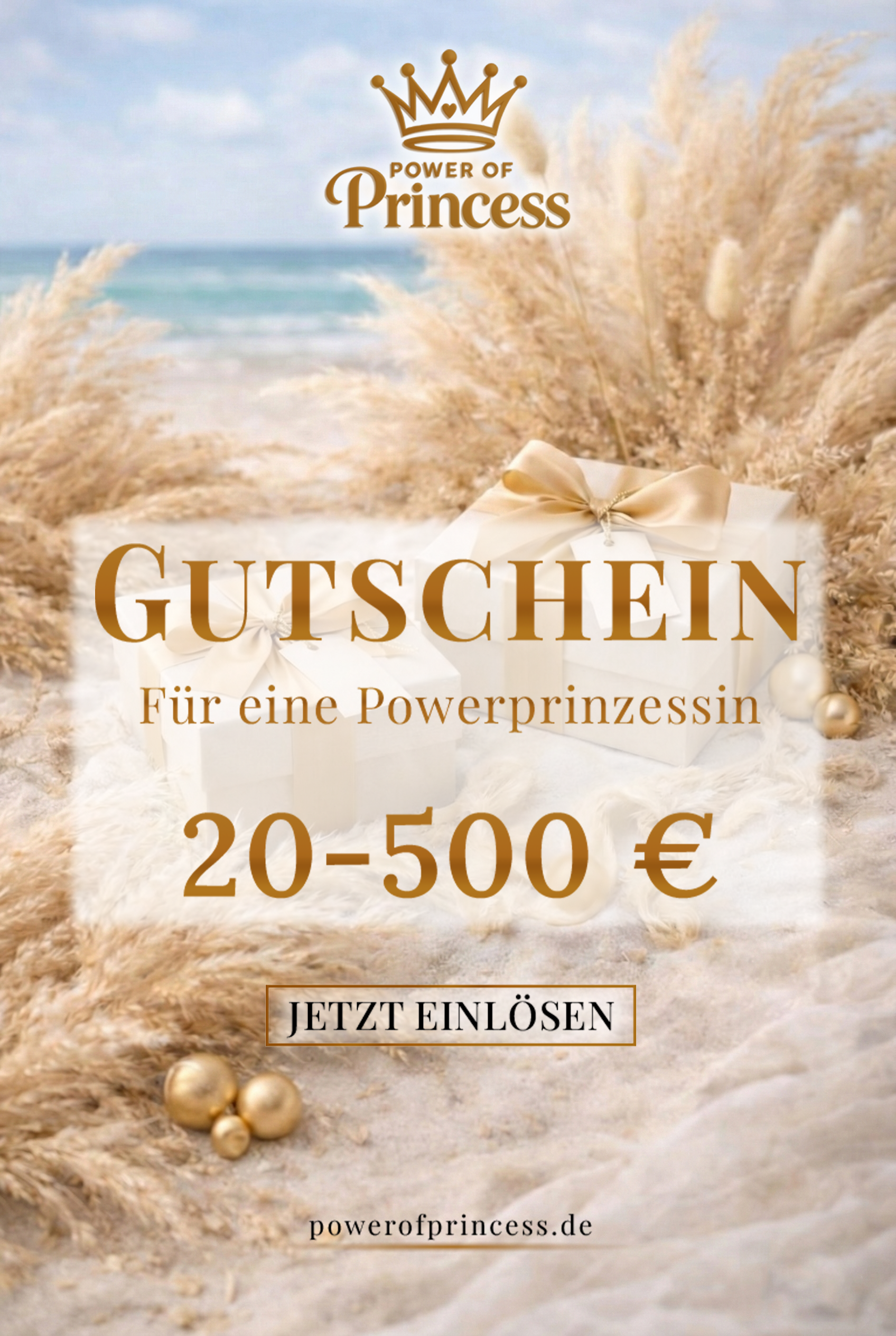 Cadeaubon Power of Princess 20 - 500 €