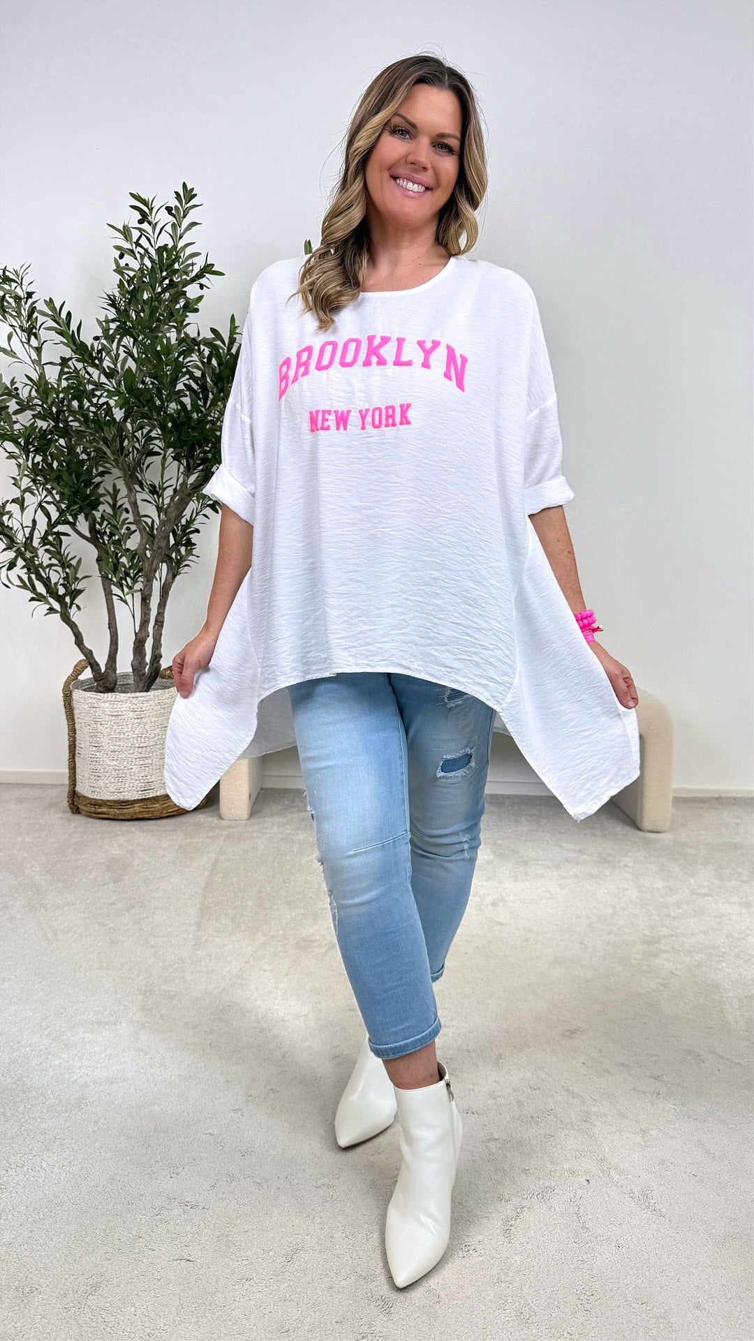 Blusenshirt Queen of the City *Weiß*