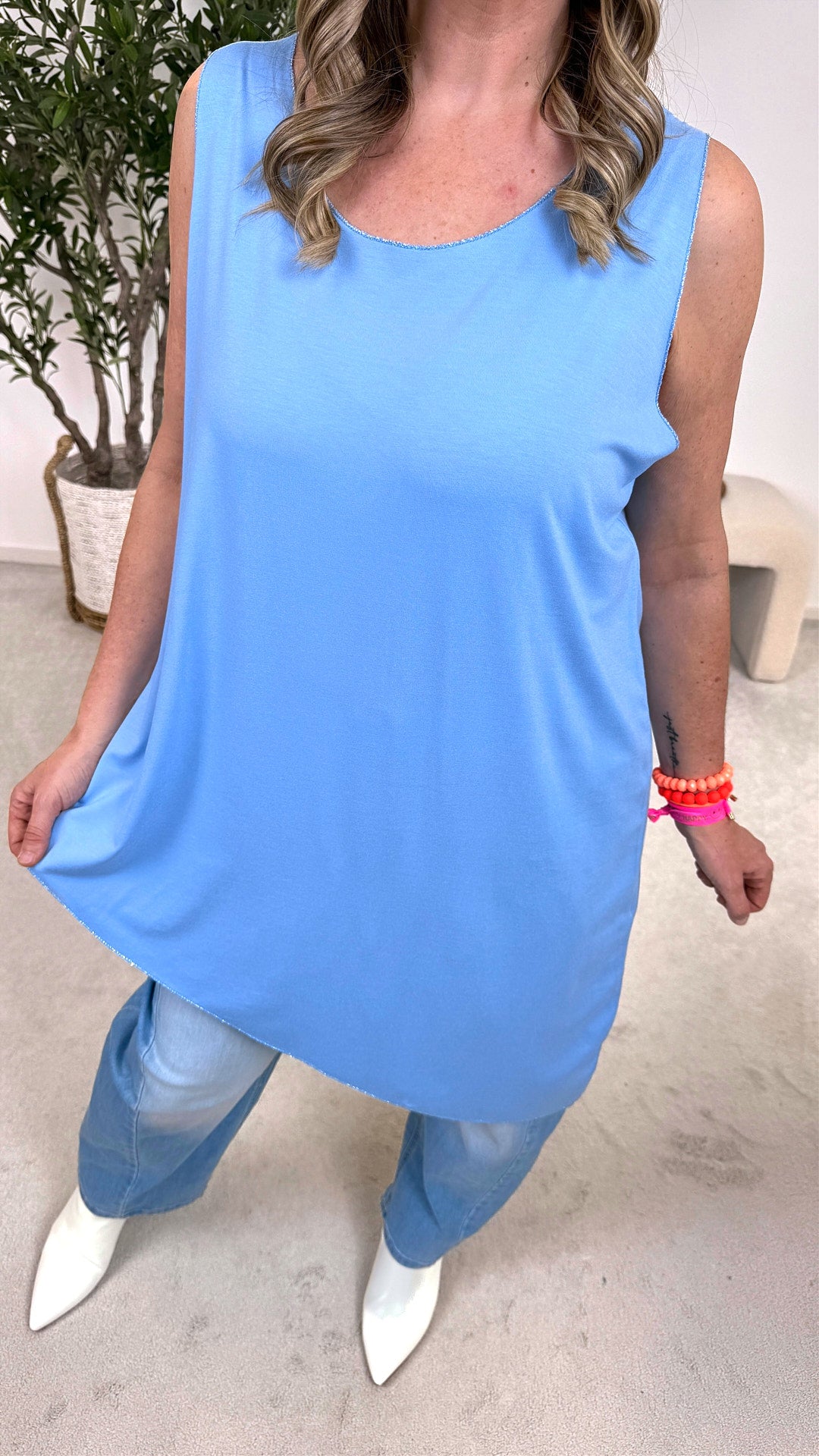 Long-Top Summer Whisper *Blau*