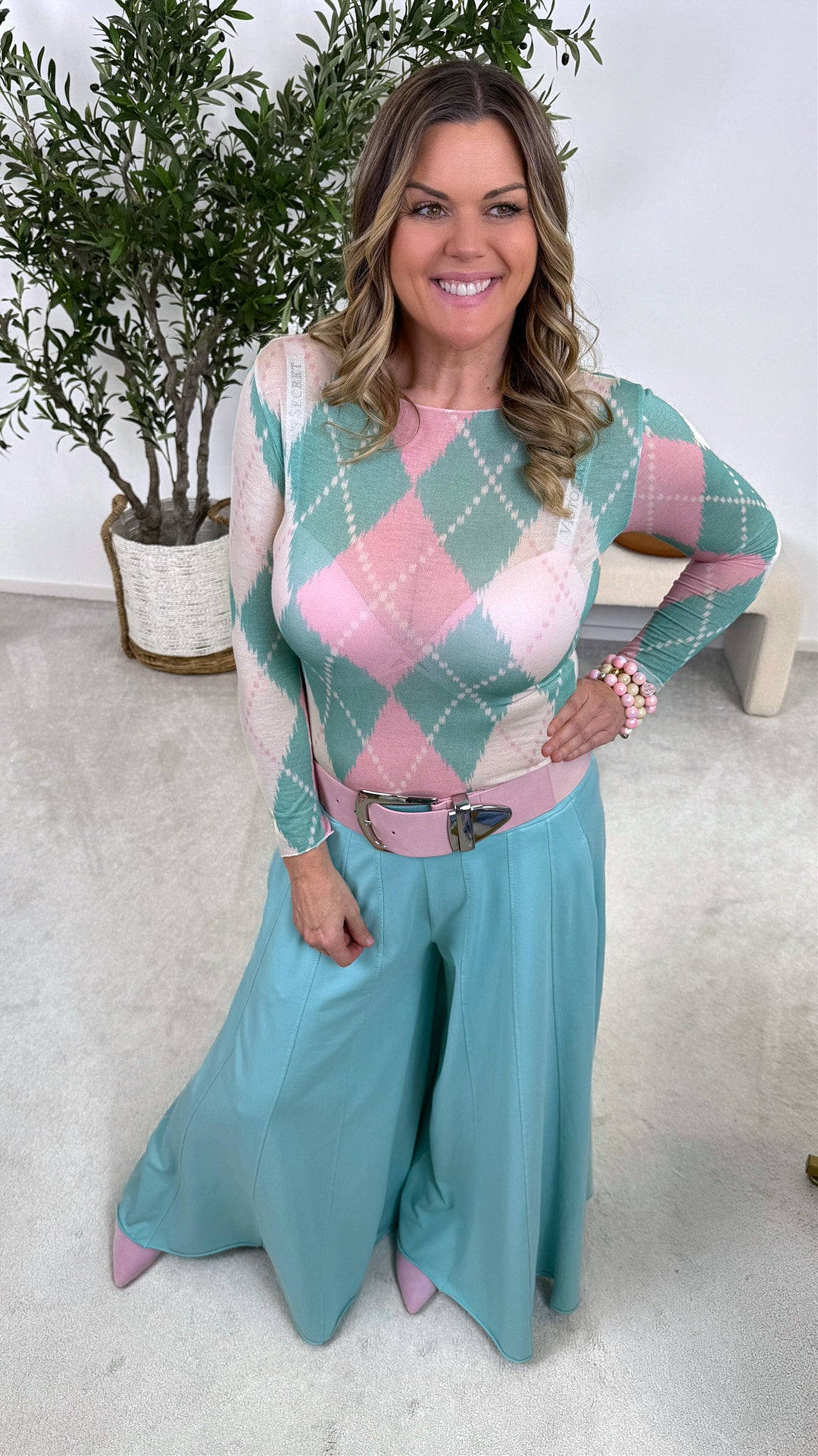 Langarmshirt Diamond Muse *Mint*