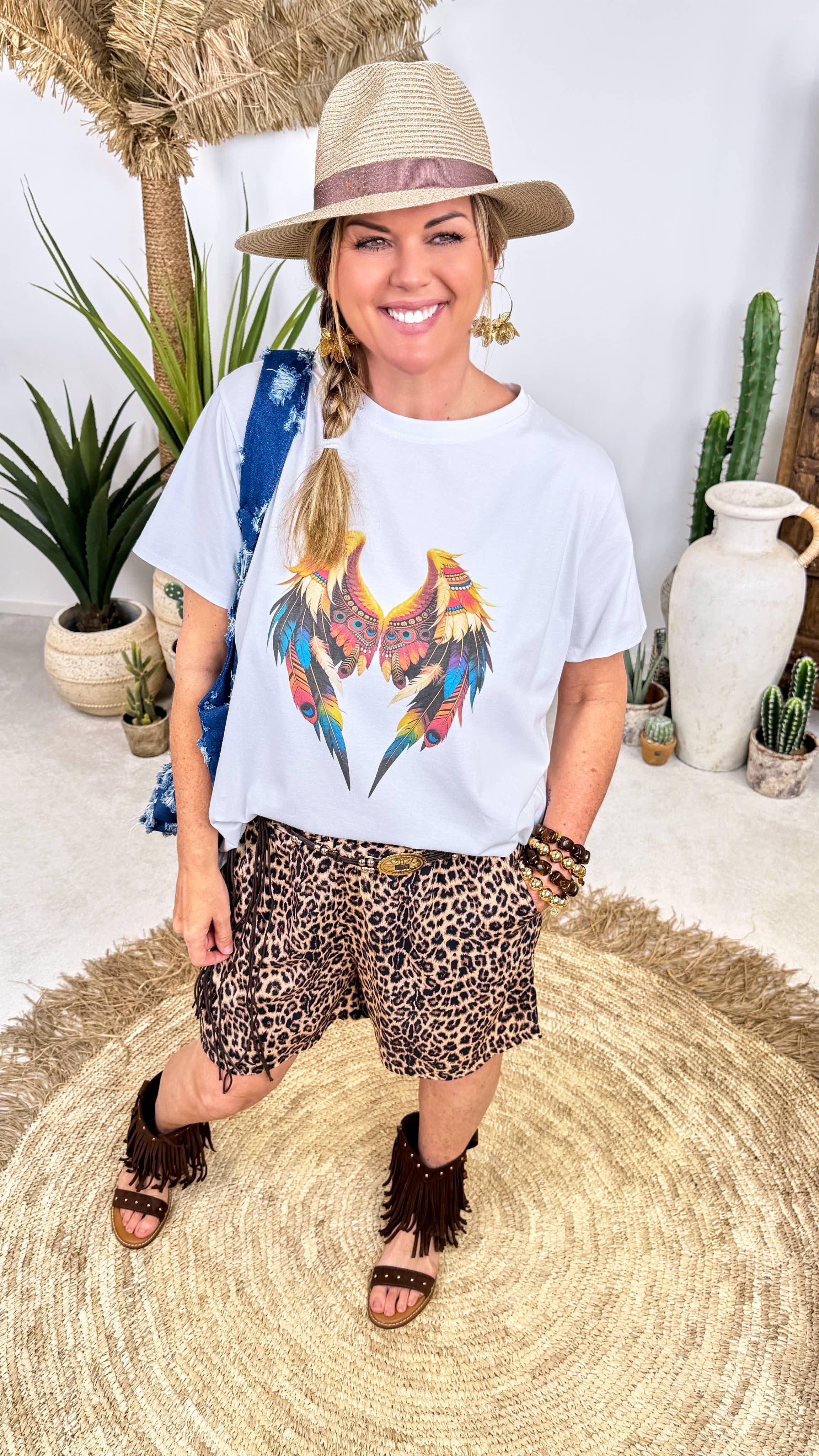 Kurze Hose Leopard