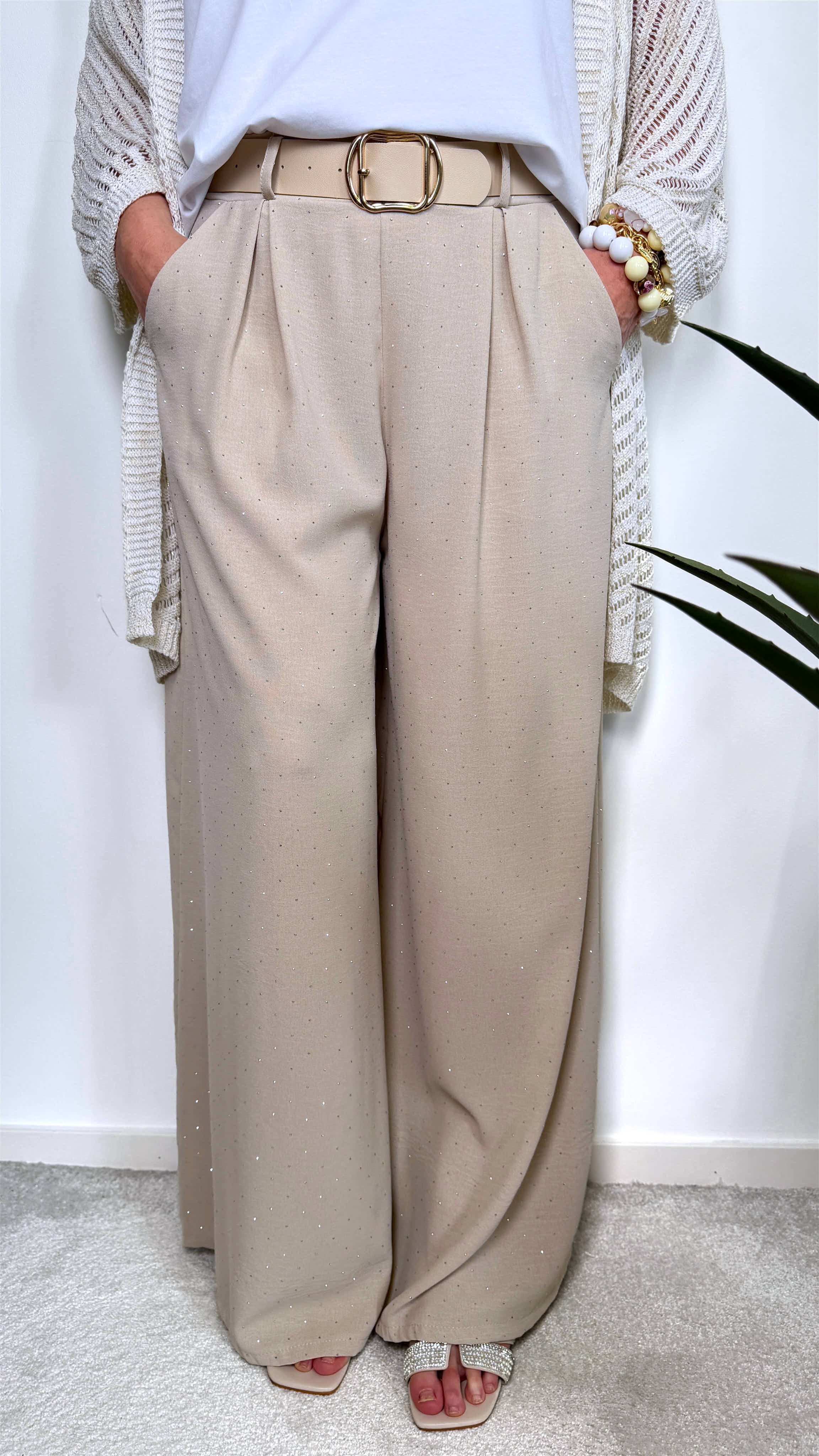 Weite Hose Stellata *Beige*