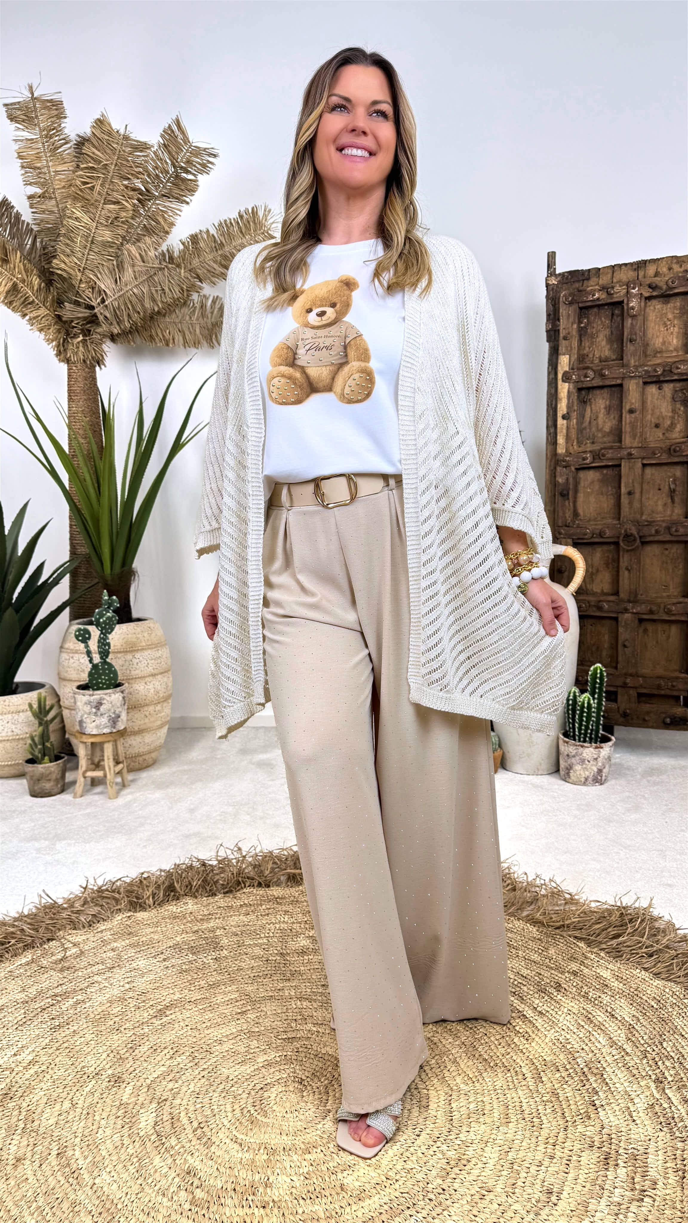 Weite Hose Stellata *Beige*