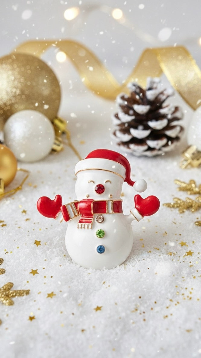 Brosche Frosty Snowman