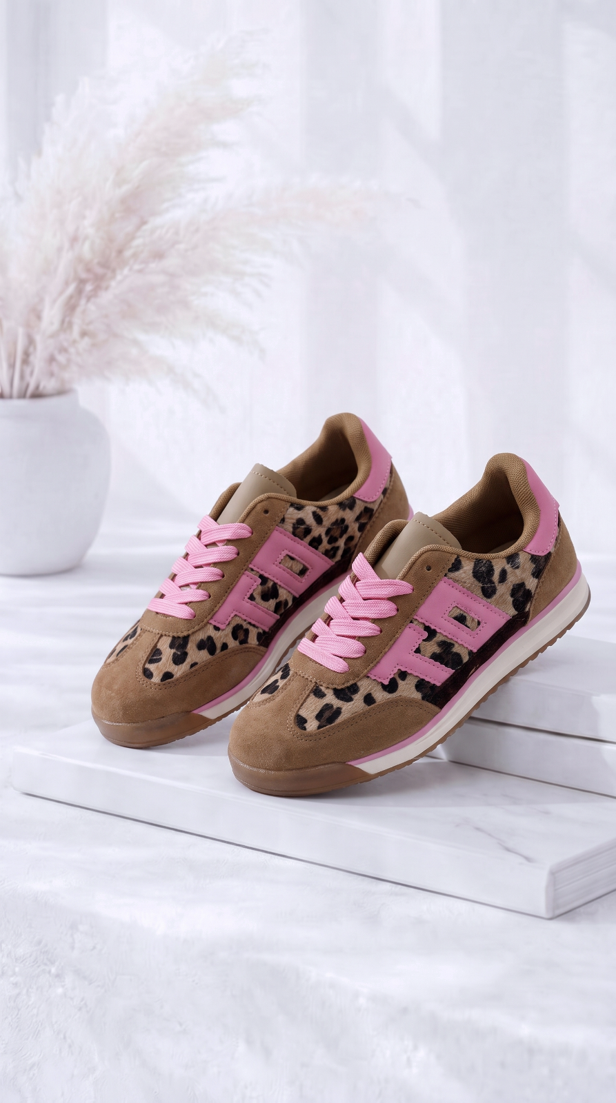 Sneaker Leoparda *Camel/Pink*