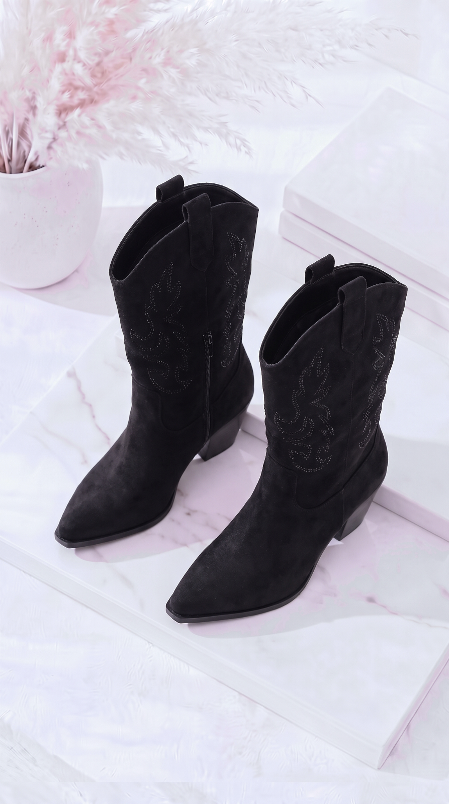 Stiefel Western Flame *Schwarz*