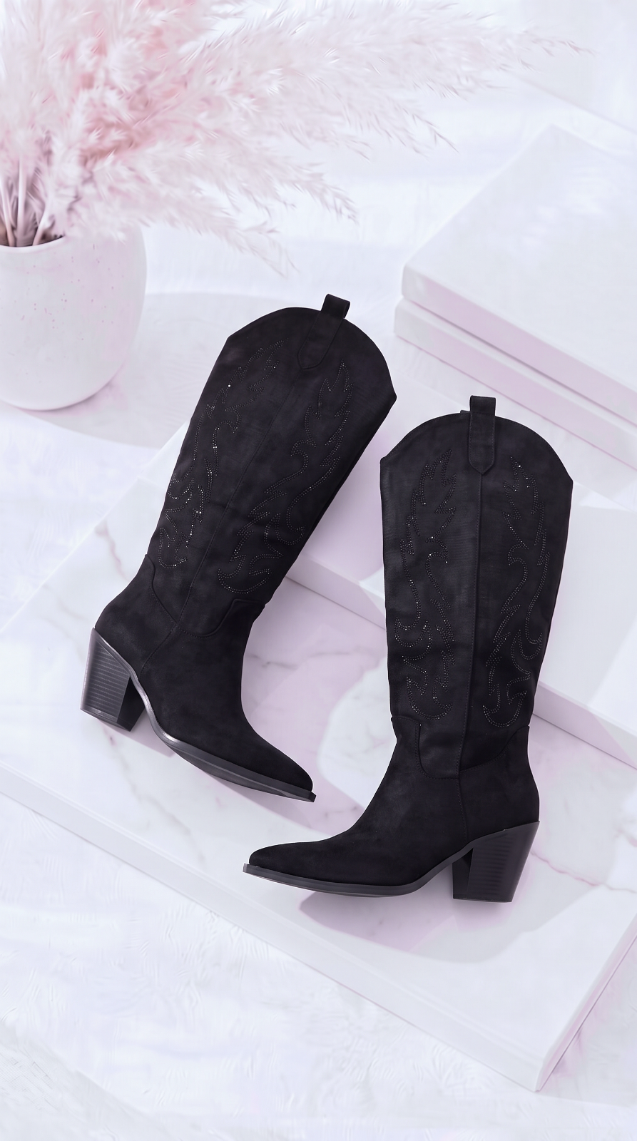 Stiefel Western Flame *Schwarz*