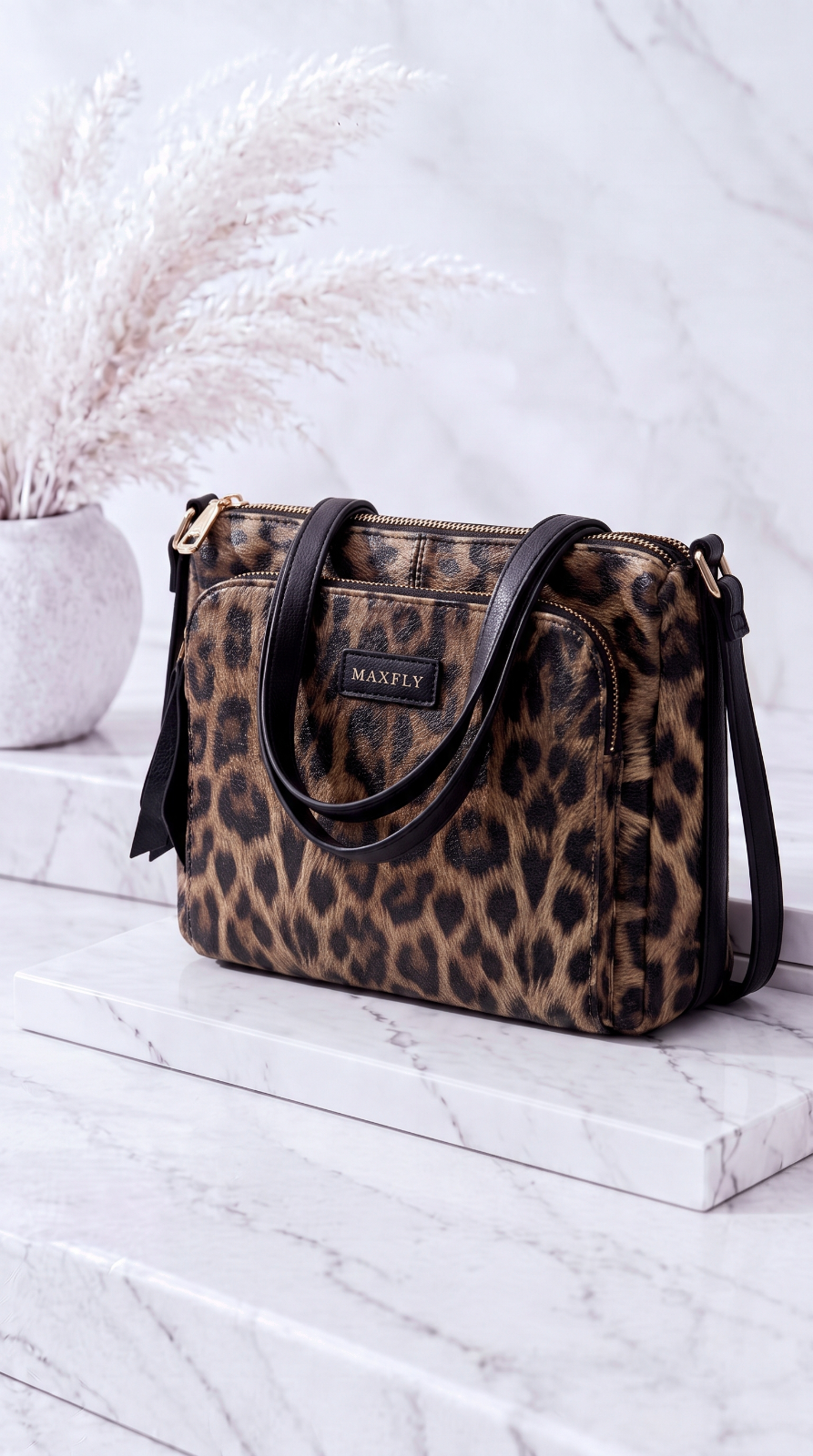 Handtasche Safari Glam *Beige/Schwarz*