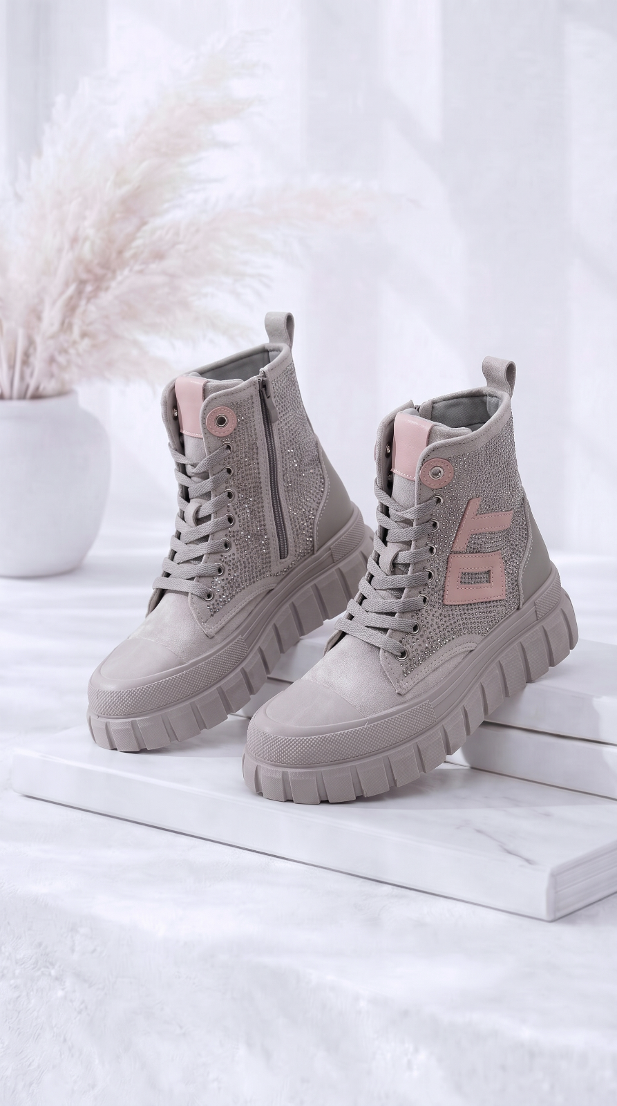 Hight-Sneaker Nebula Drift *Hellgrau*