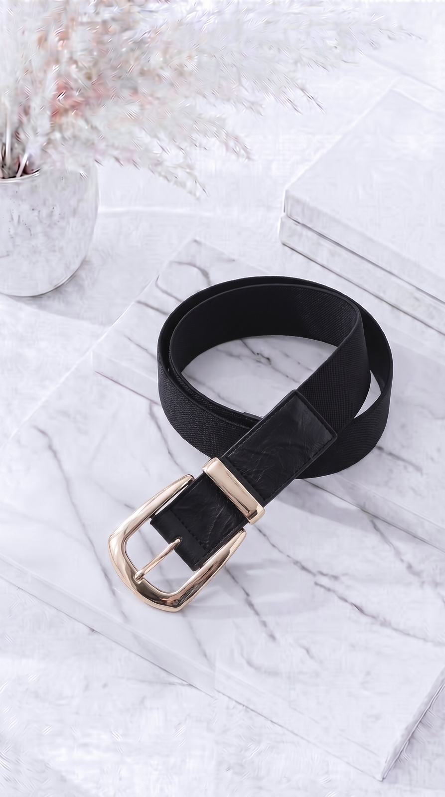 Gürtel Luxe Band *Schwarz/Gold*