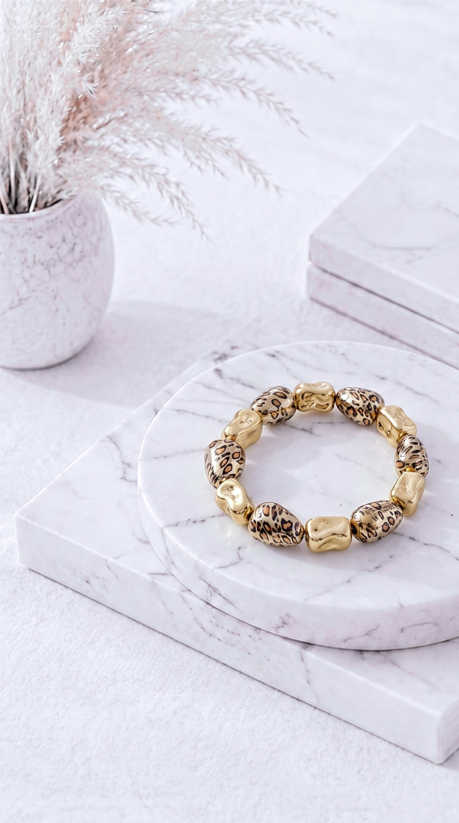 Perlenarmband Golden Jungle
