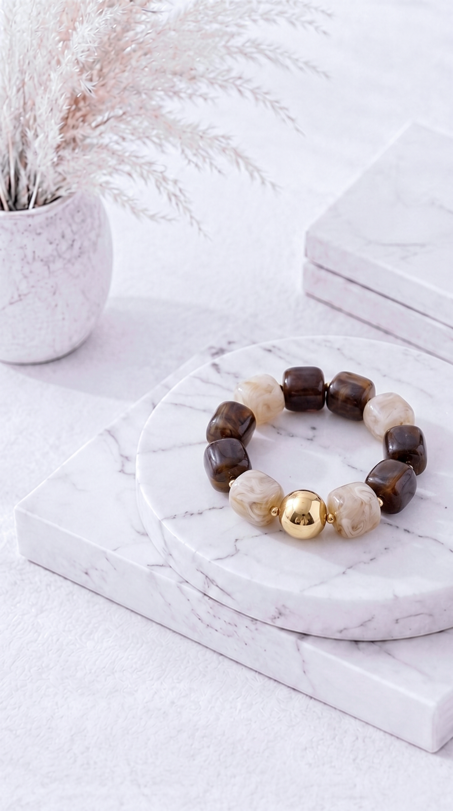 Armband Princess Geometry *Schoko-Beige*