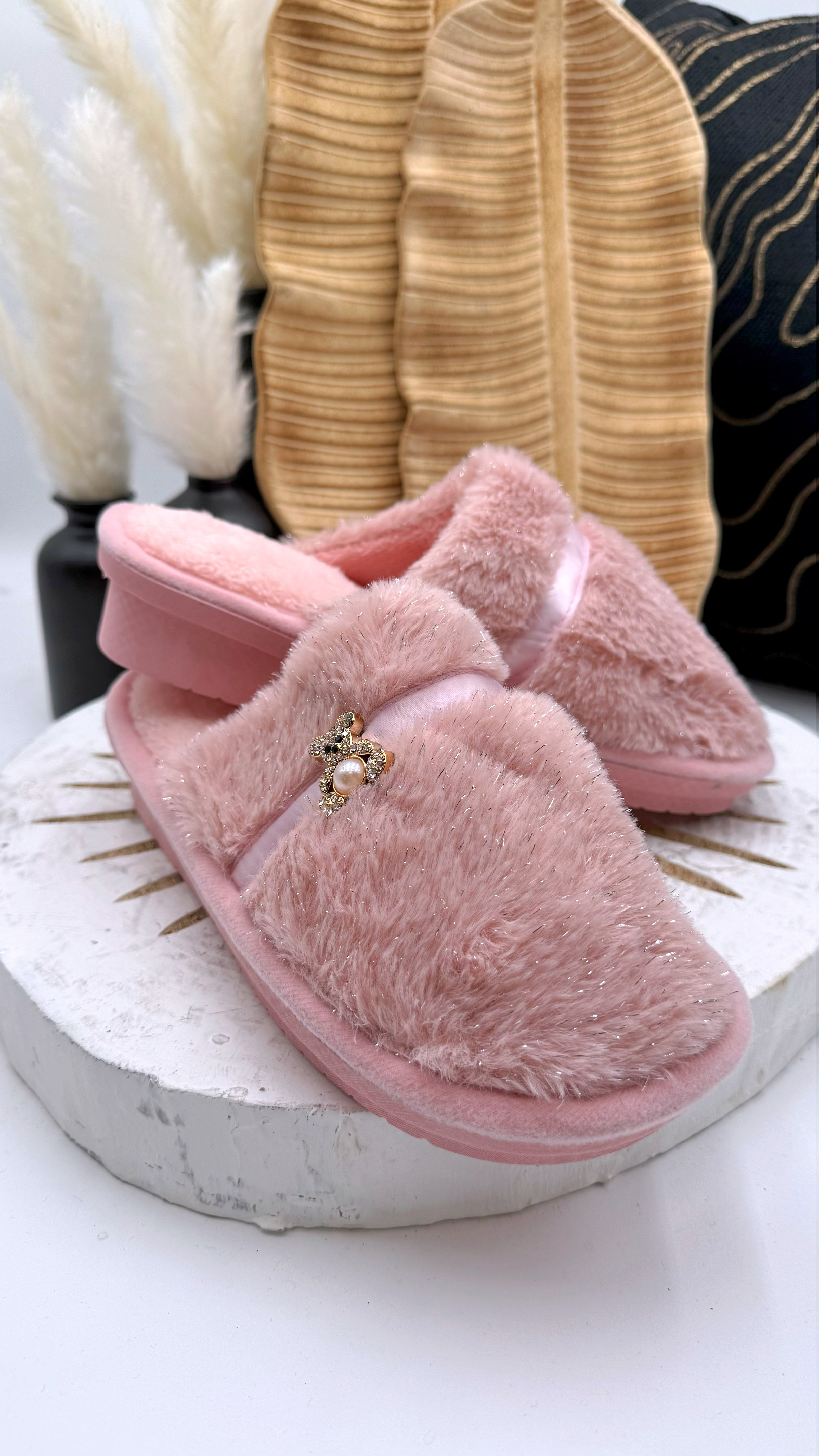 Hausschuhe Little Pearl Bear *Rosa*
