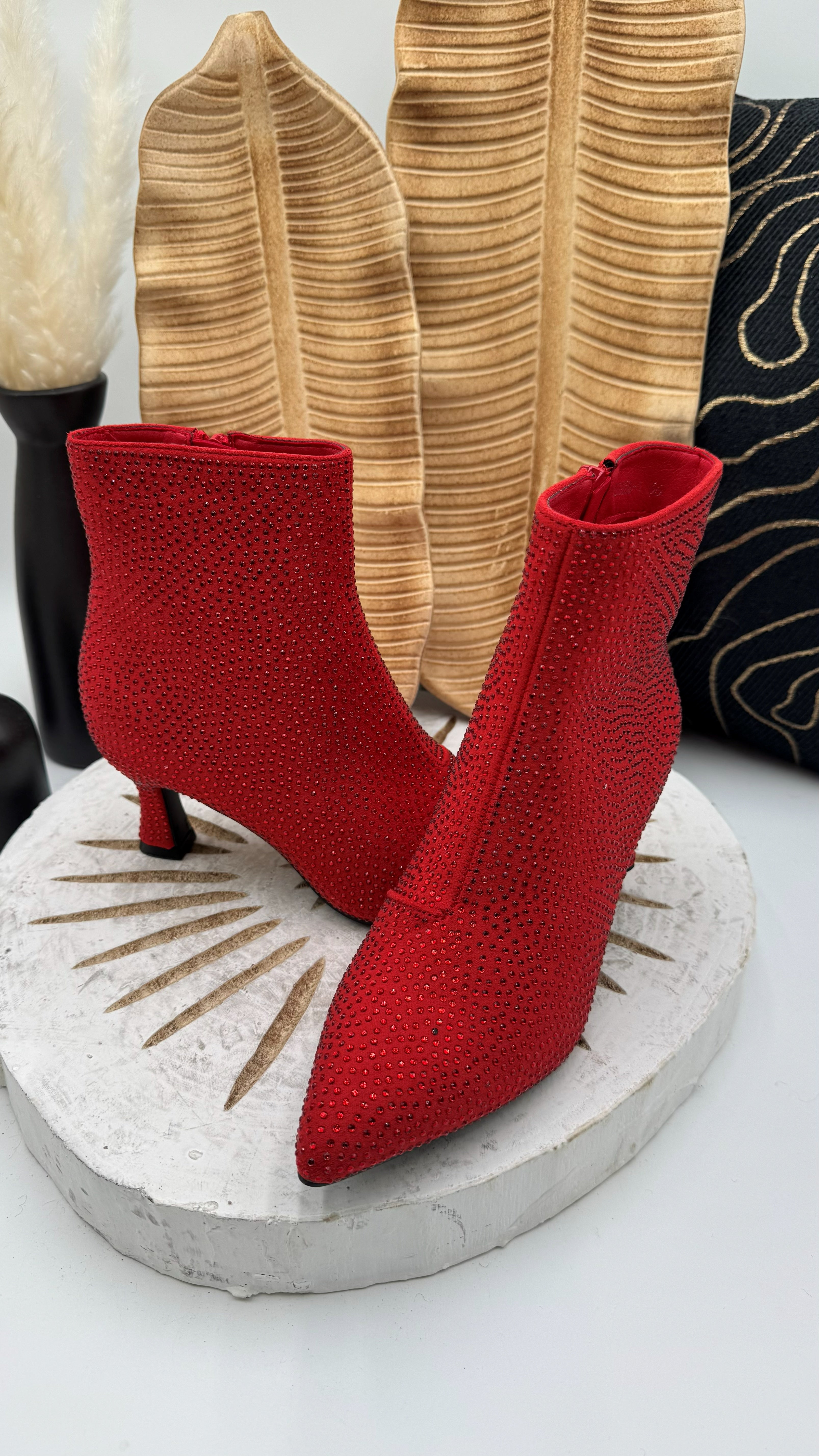 Stiefellette Glam Queen *Rot*