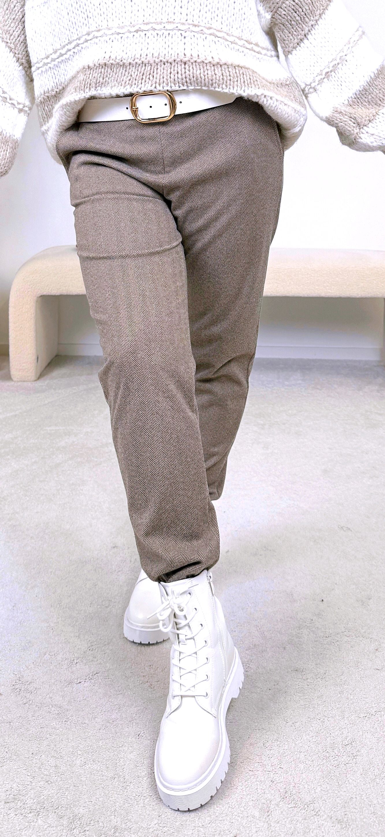 Hose Mara Tweed *Camel*