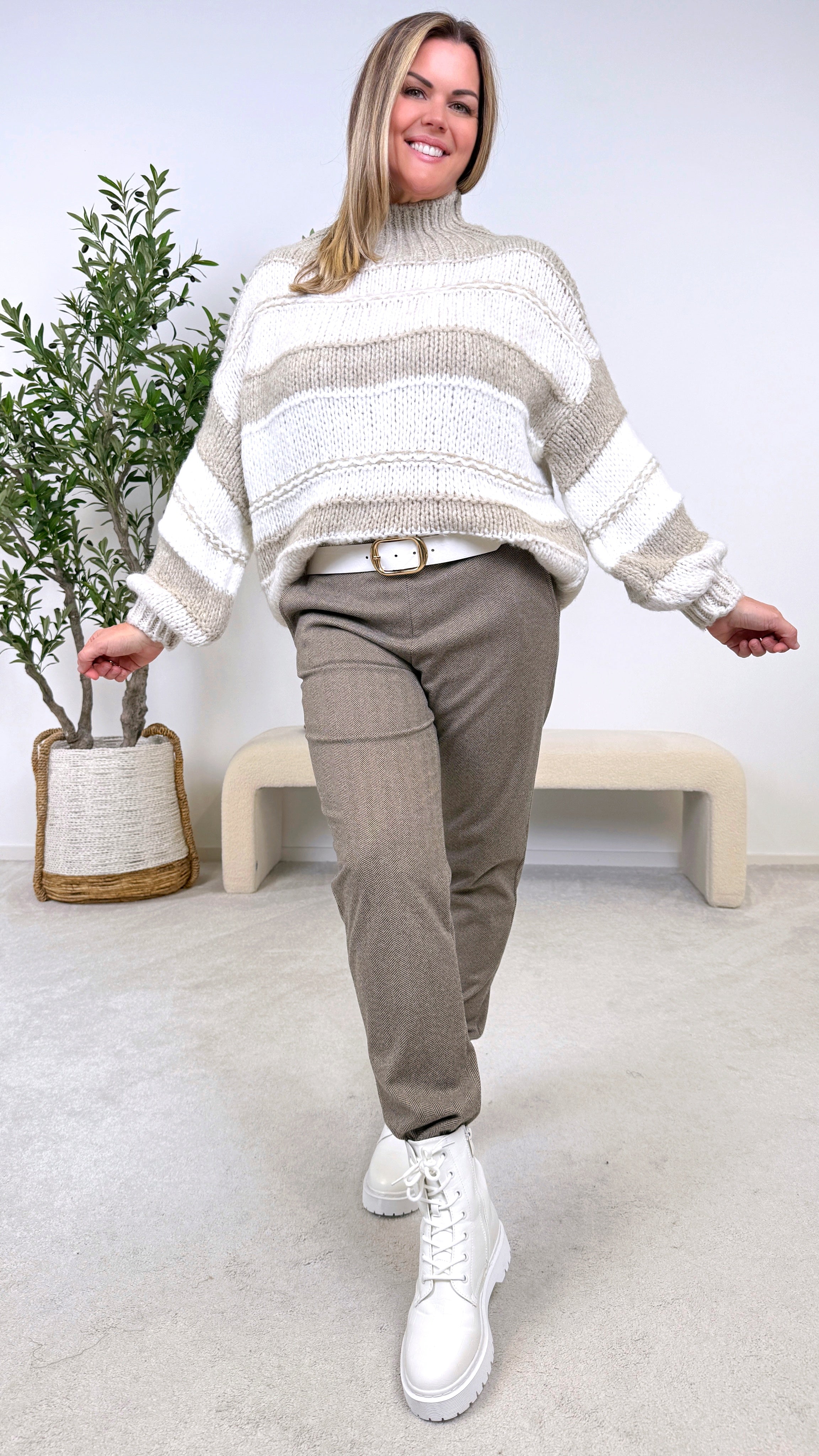 Hose Mara Tweed *Camel*