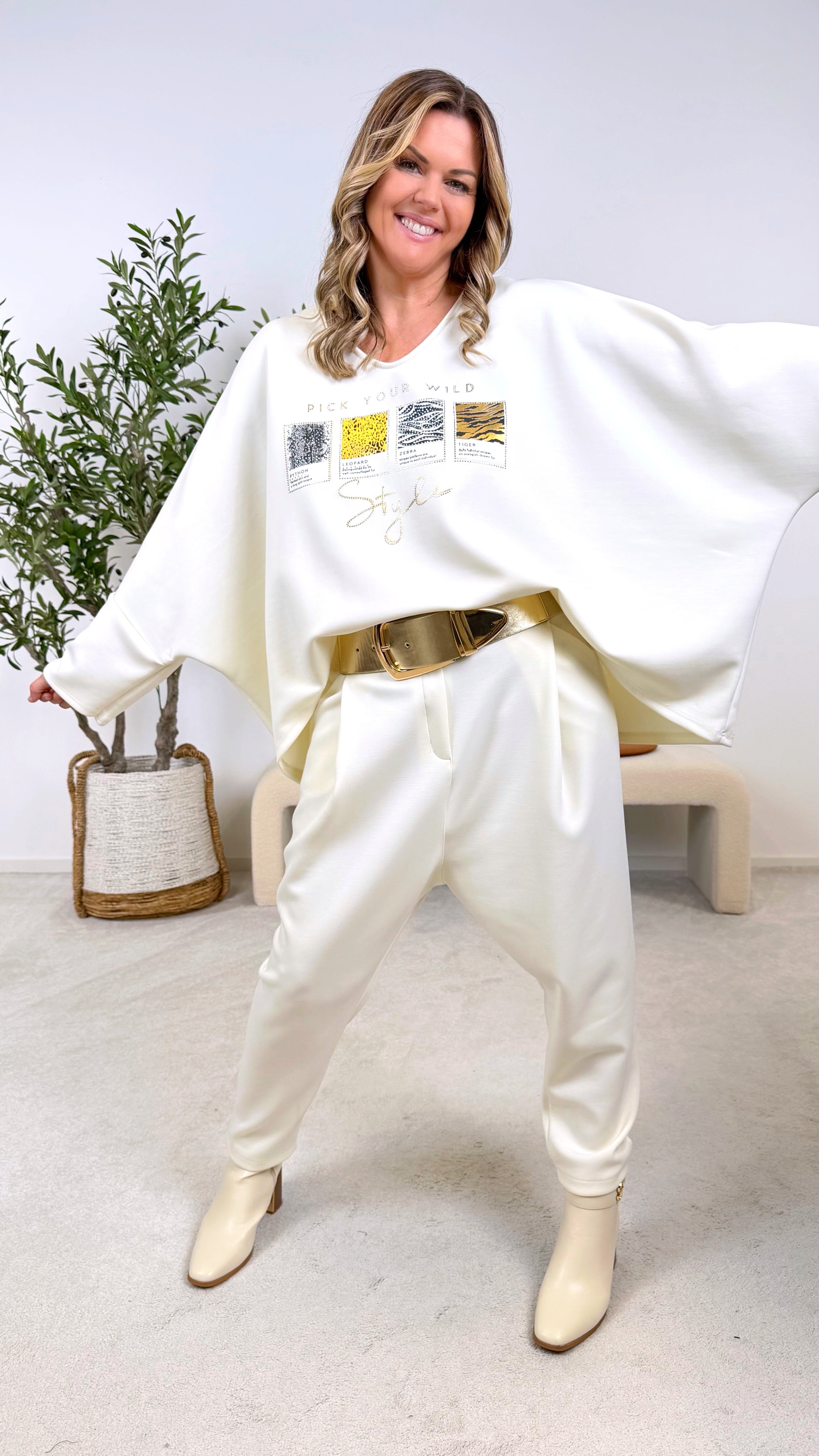 Hose Jade Fit *Creme*