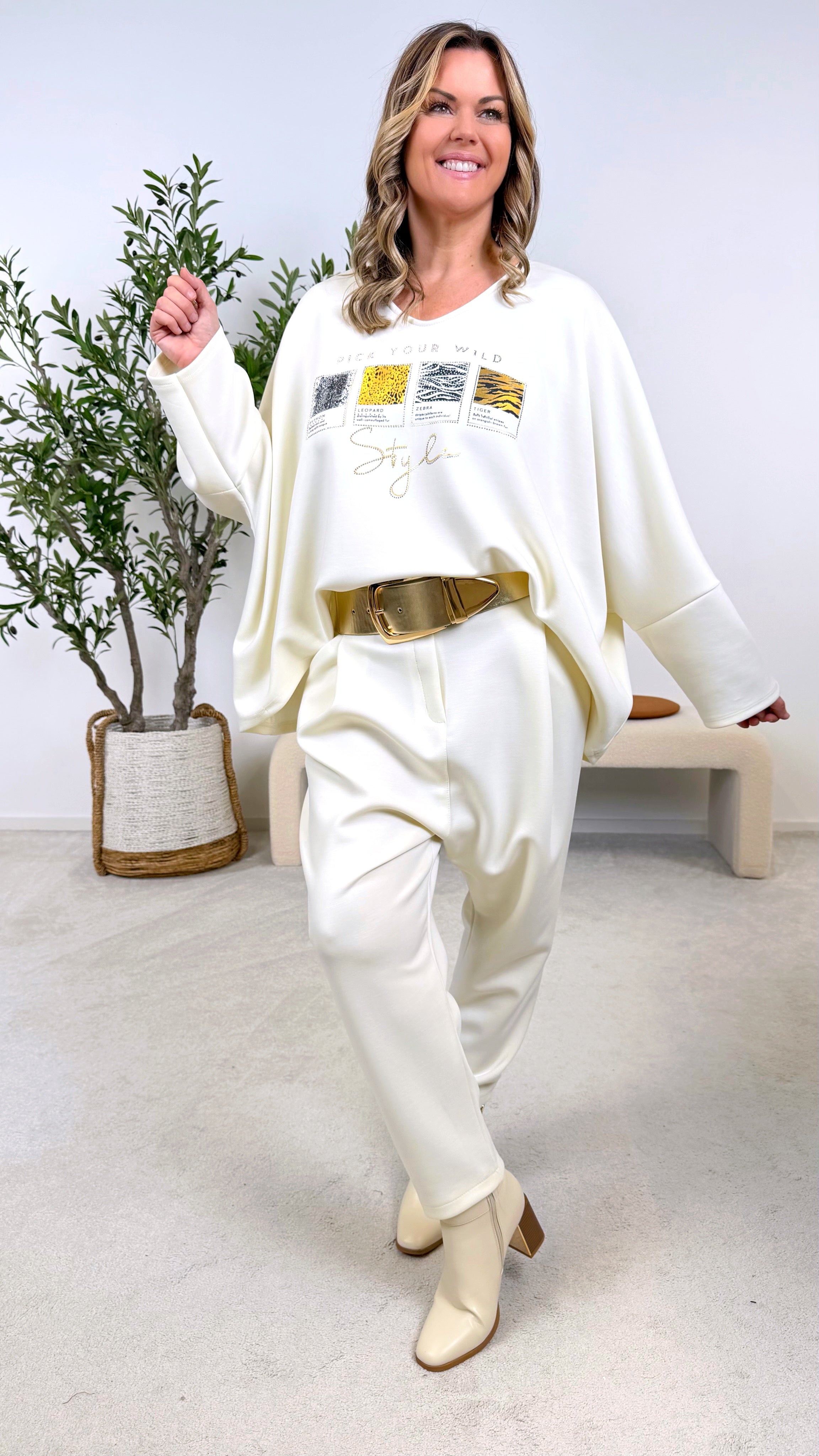 Hose Jade Fit *Creme*