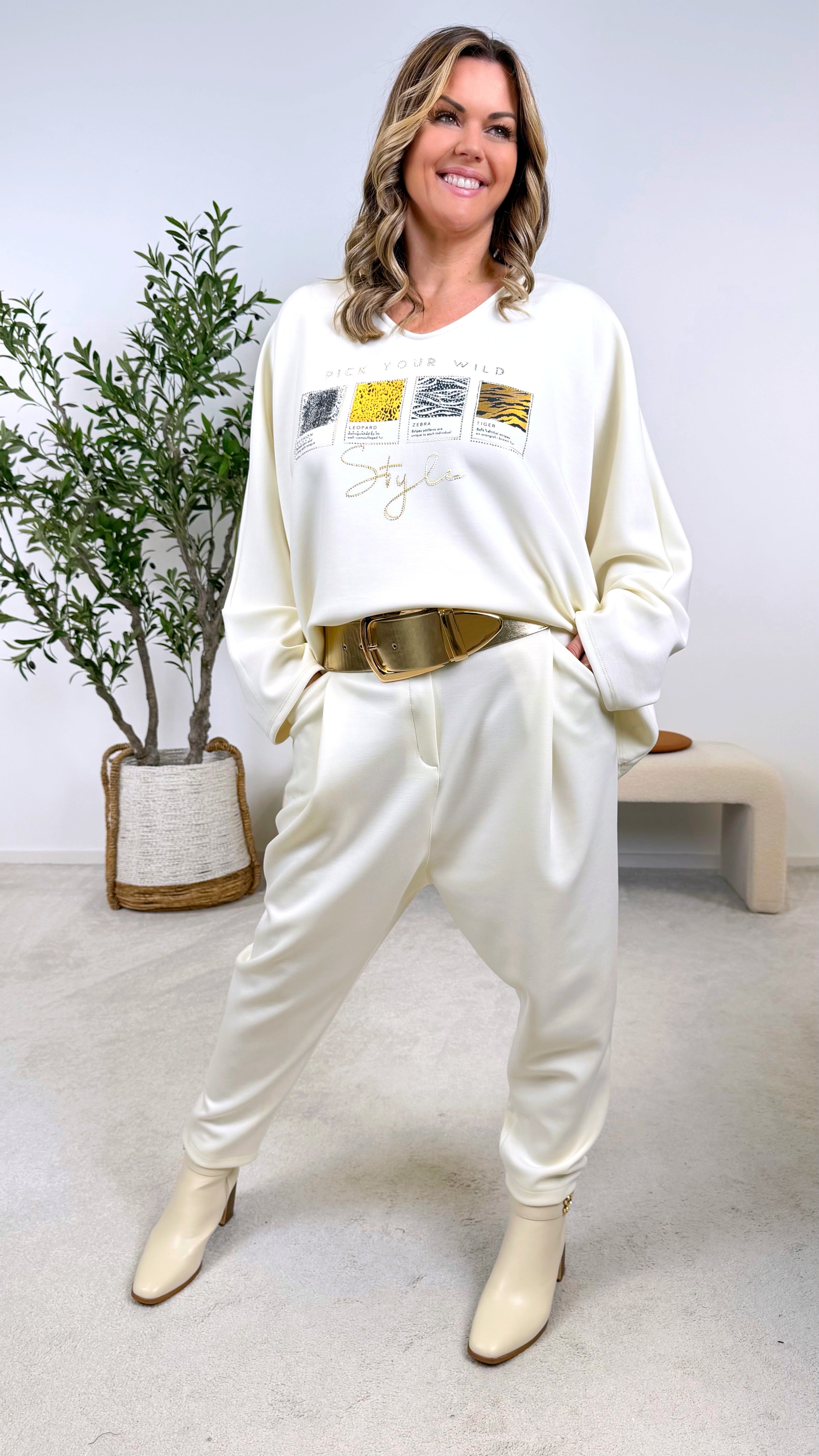 Hose Jade Fit *Creme*