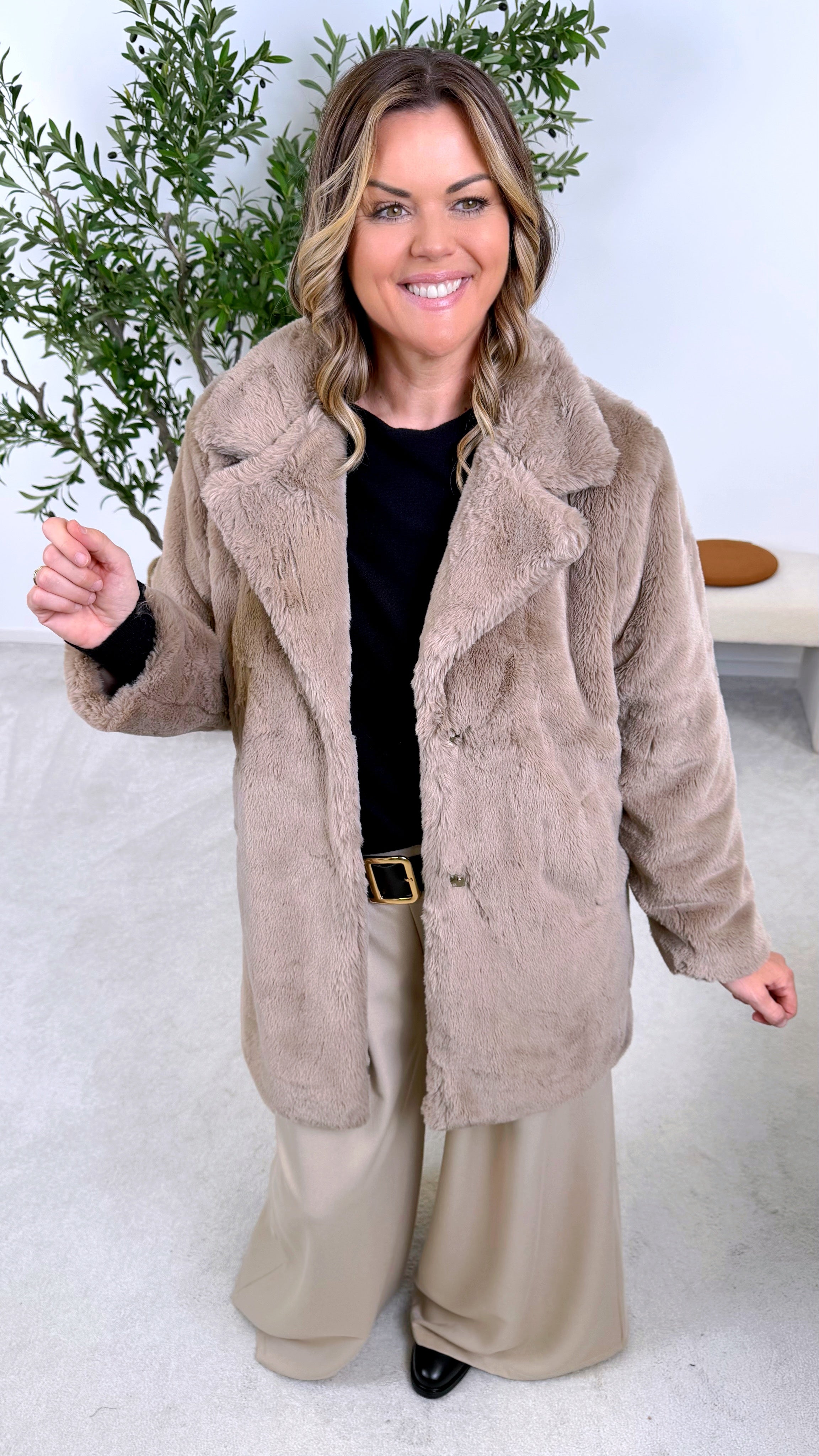 Kurzmantel Winter Muse *Taupe*