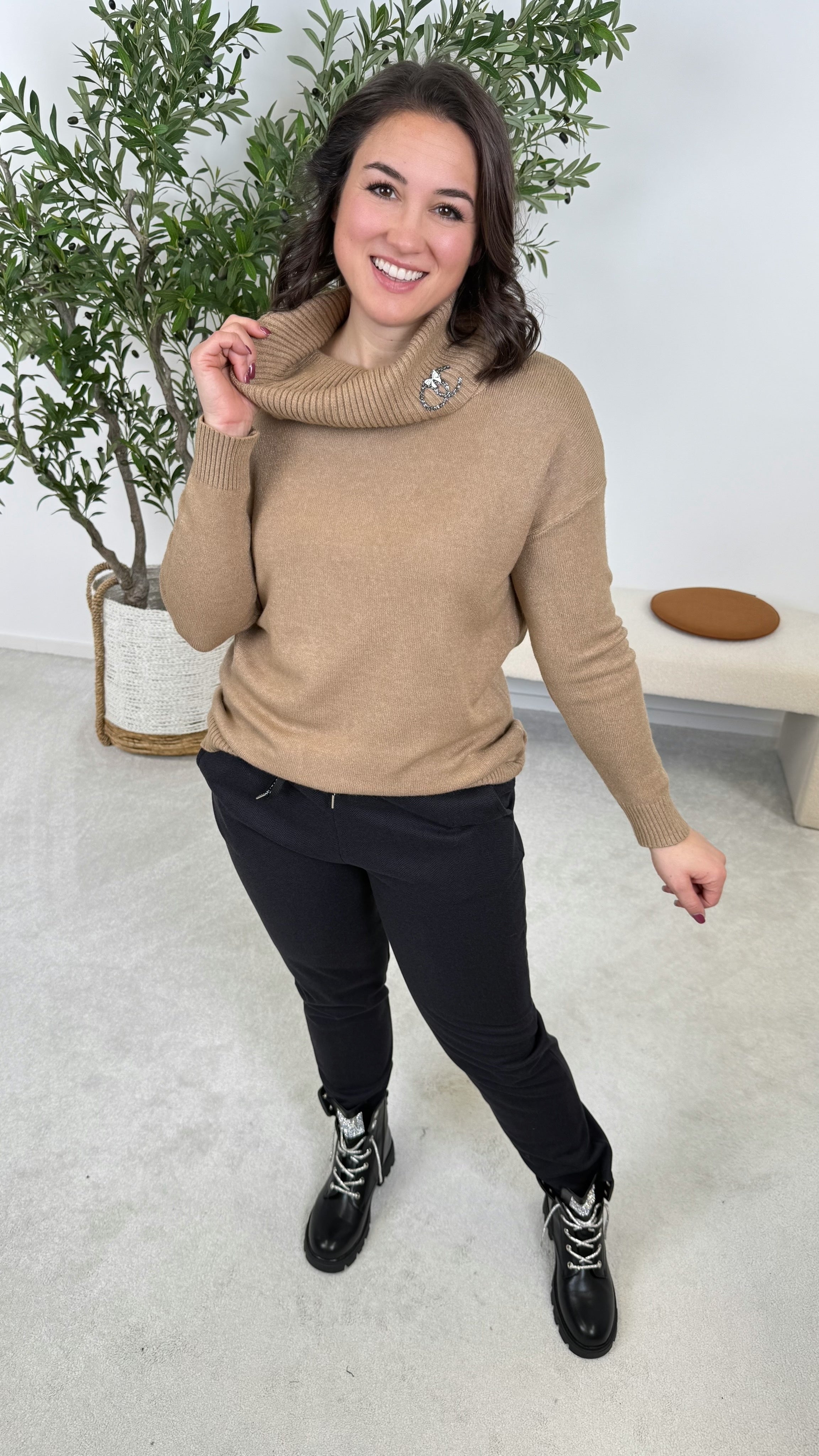 Rollkragenpullover Emerald Dream *Camel*