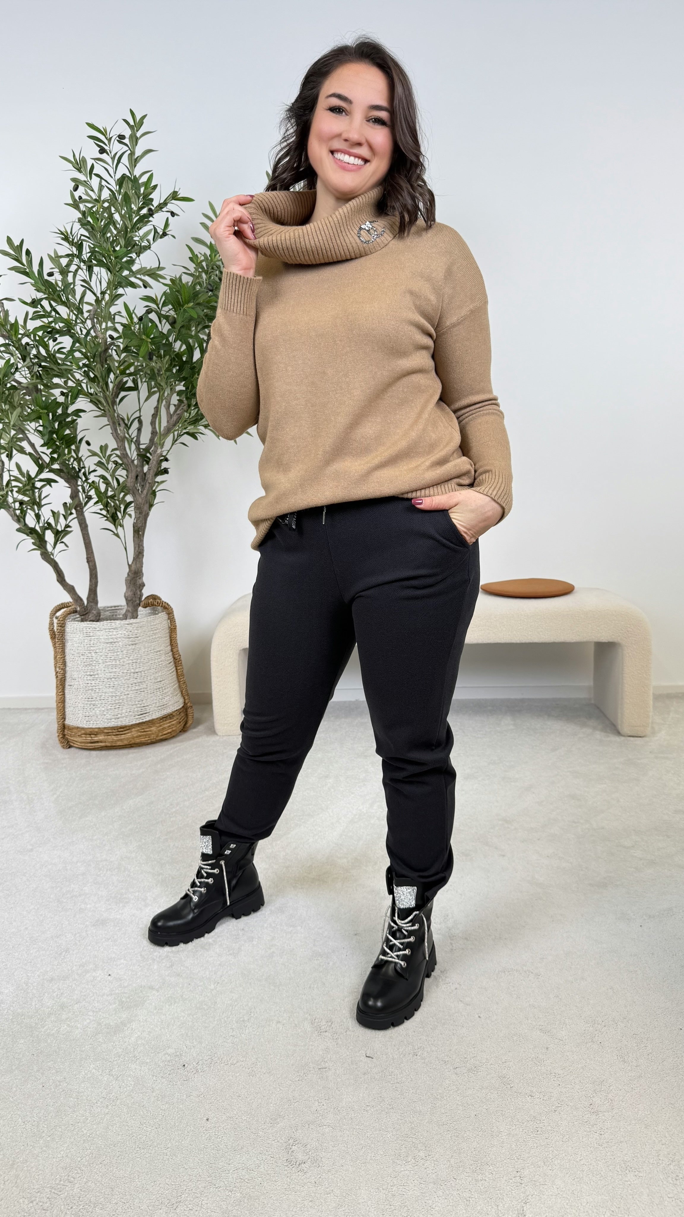 Rollkragenpullover Emerald Dream *Camel*