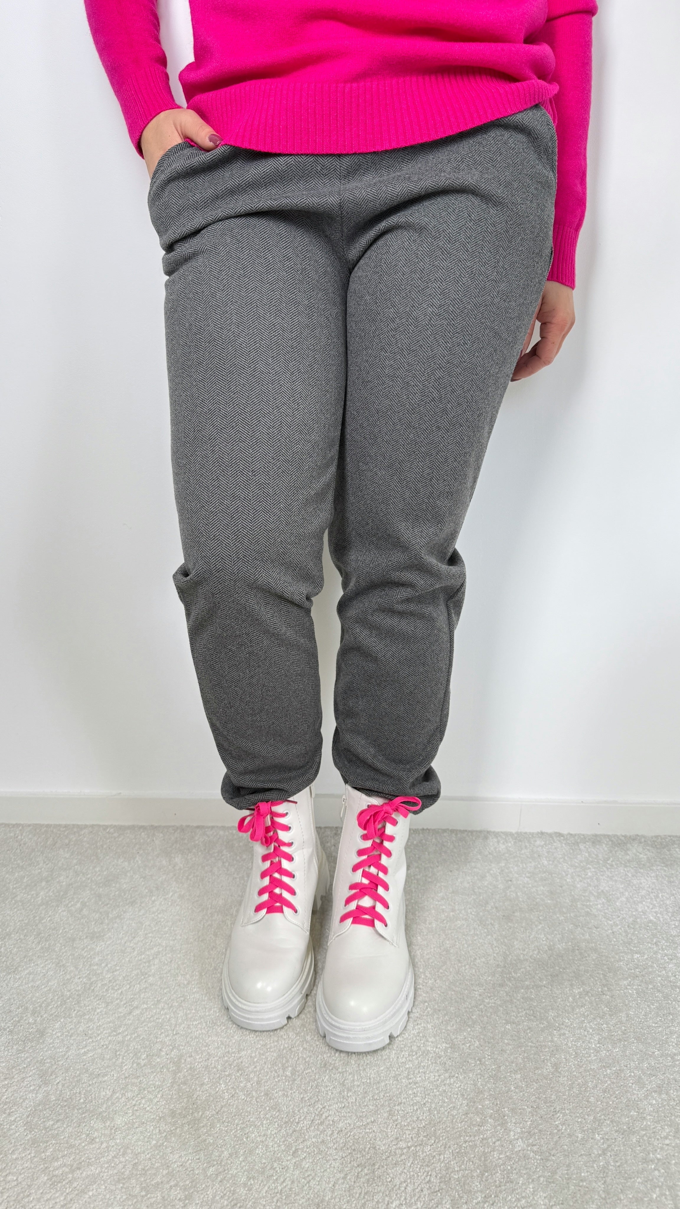 Hose Mara Tweed *Dunkelgrau*