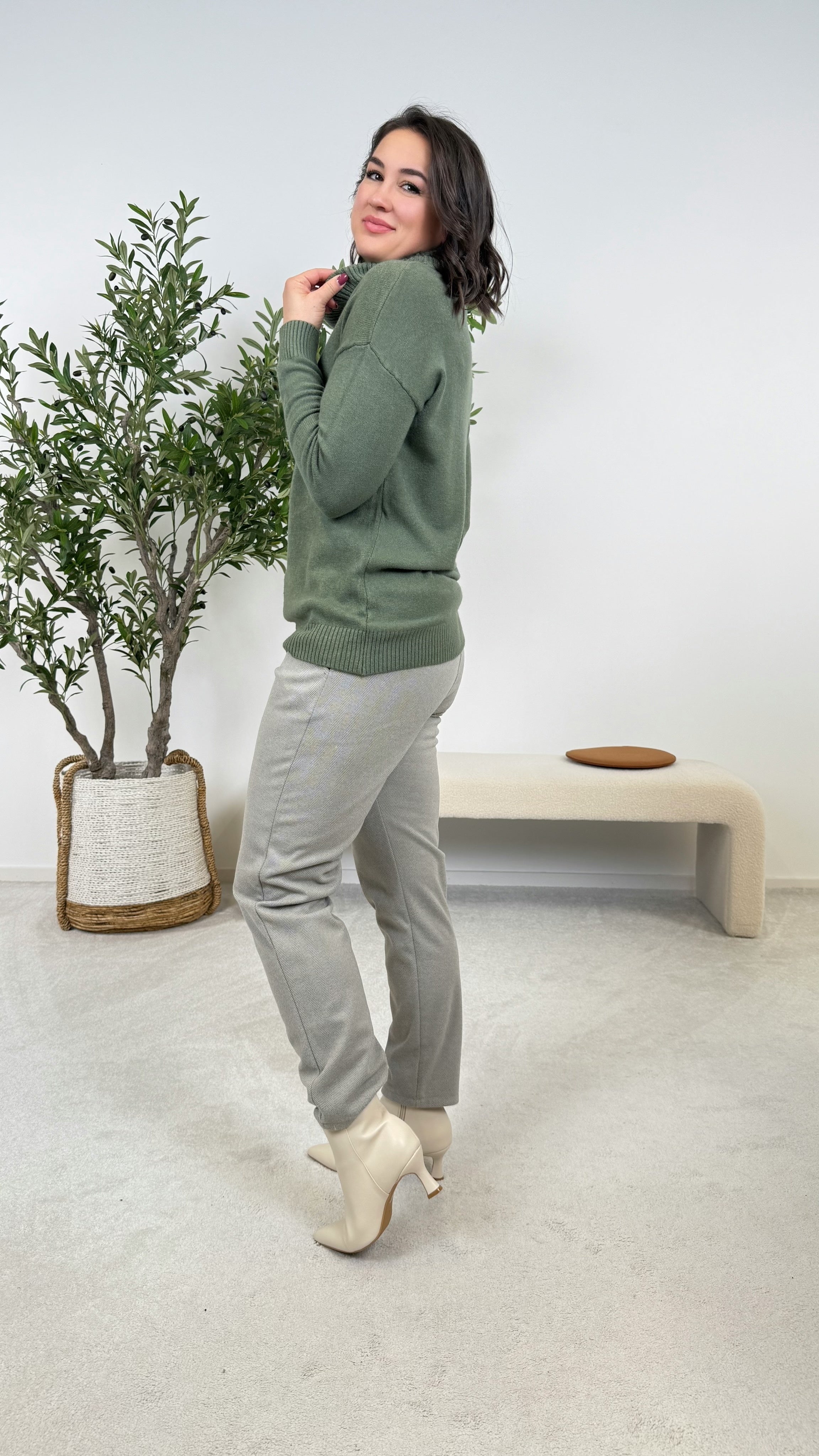 Hose Mara Tweed *Beige*