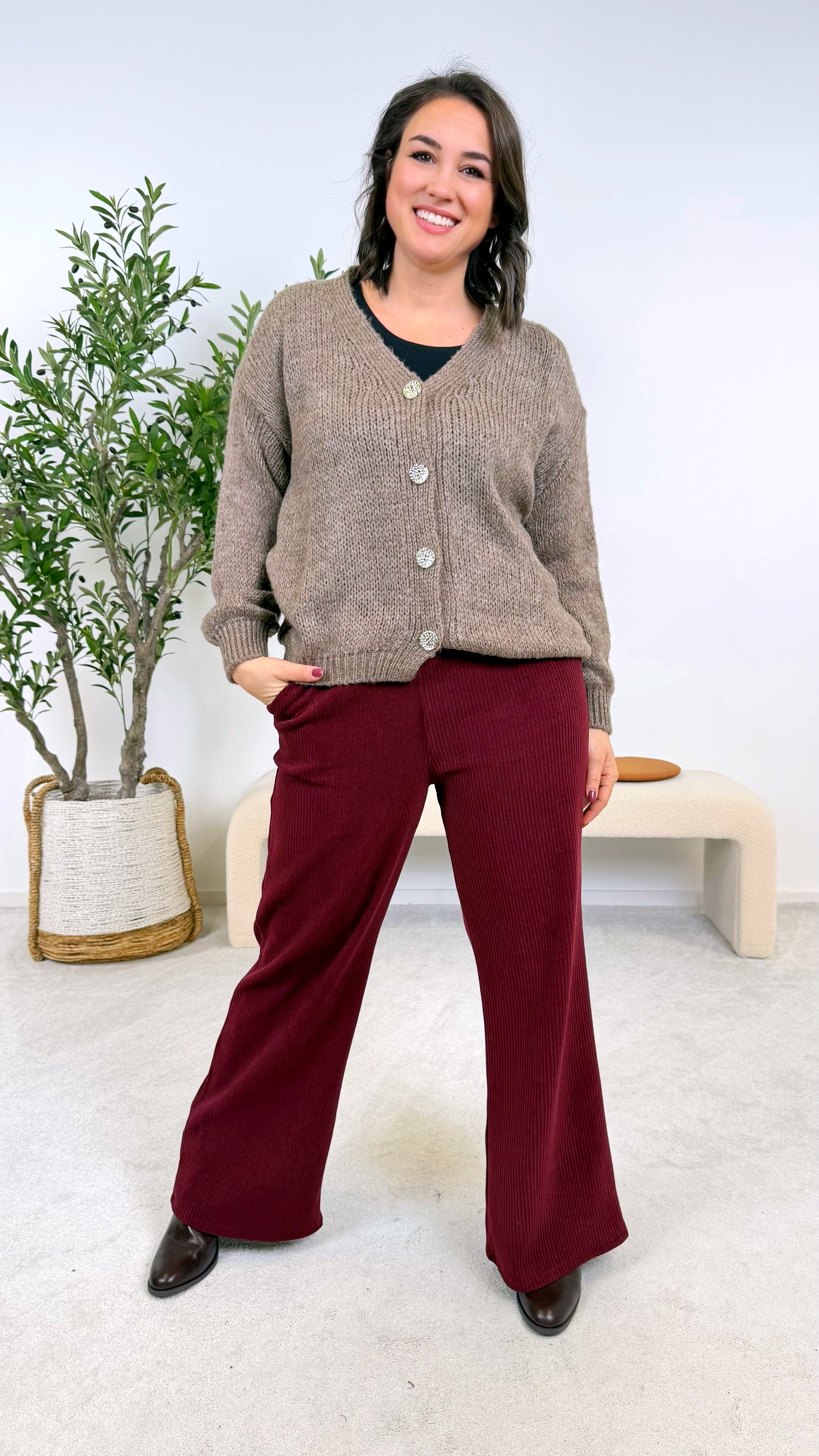 Strickjacke Sienna *Taupe*