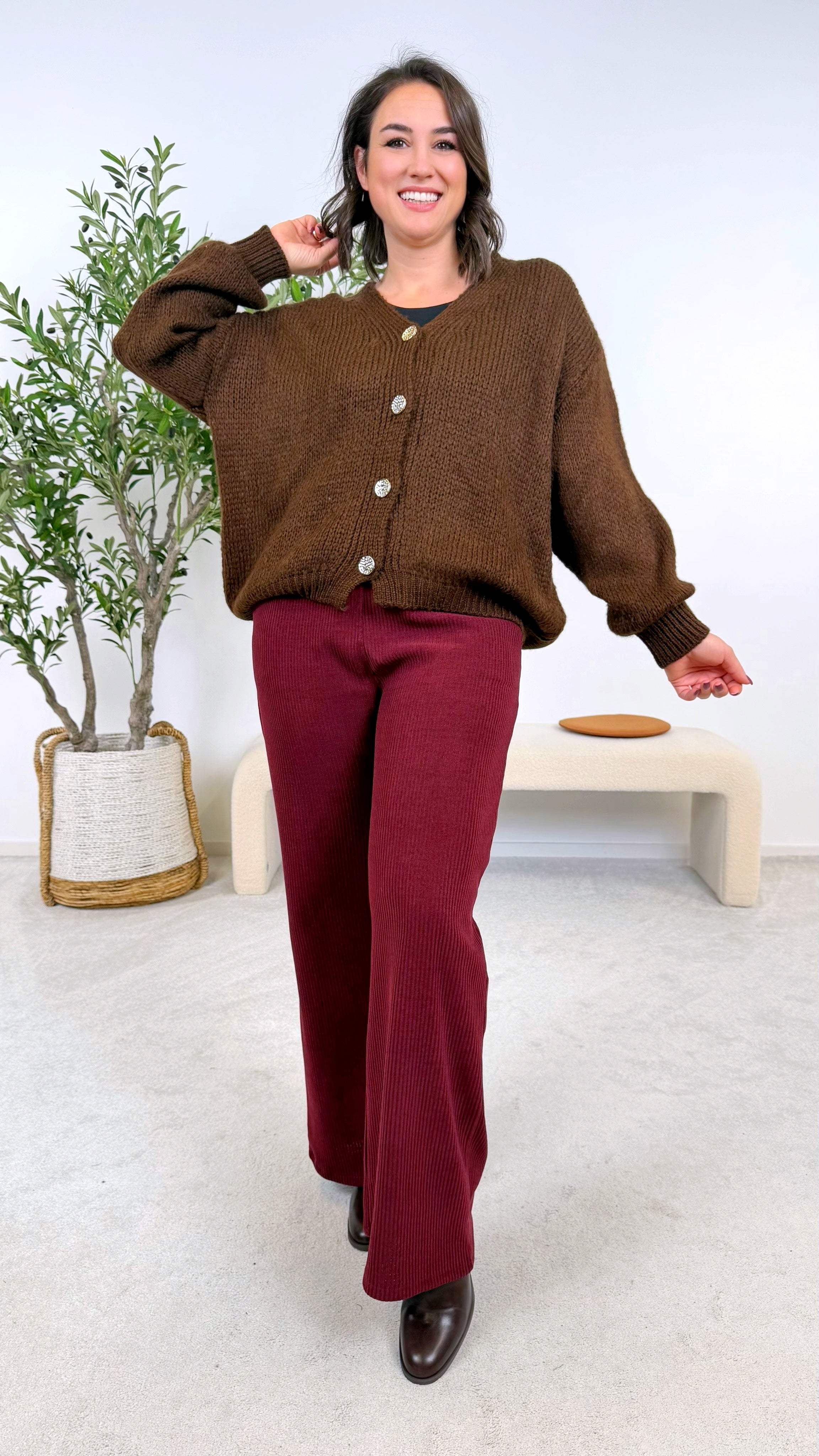 Strickjacke Sienna *Schoko*