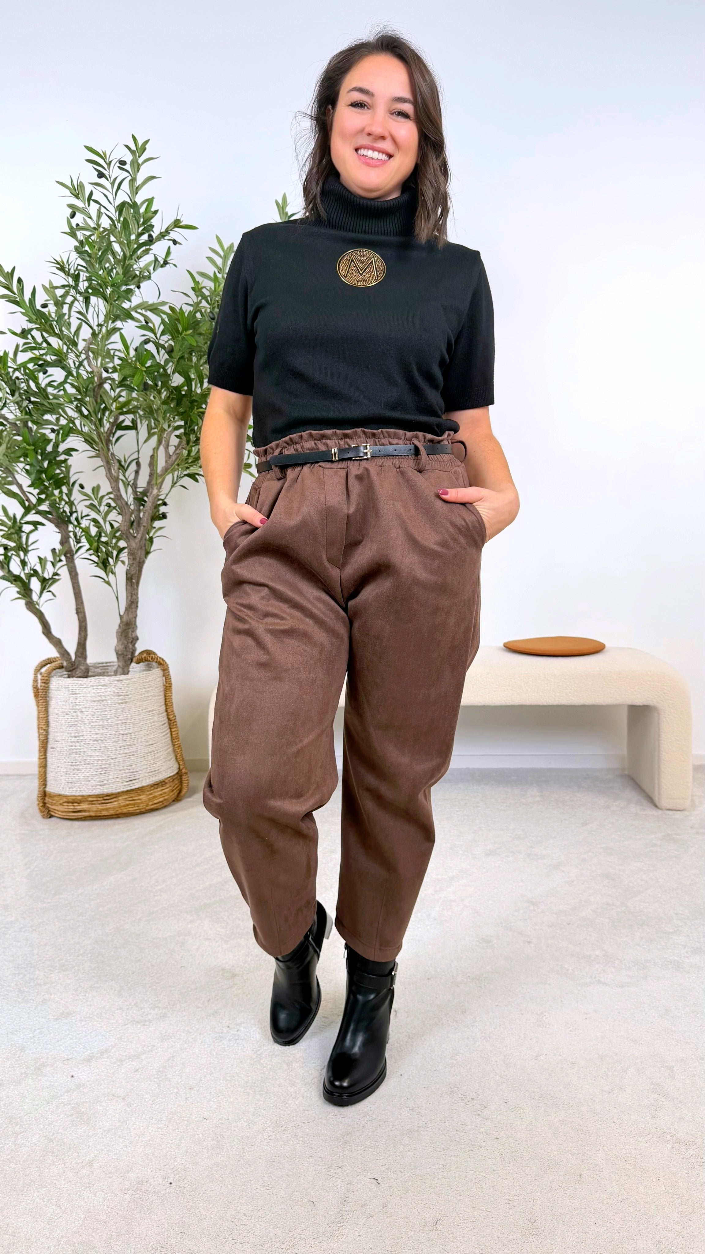 Hose Lara Ease *Schoko*