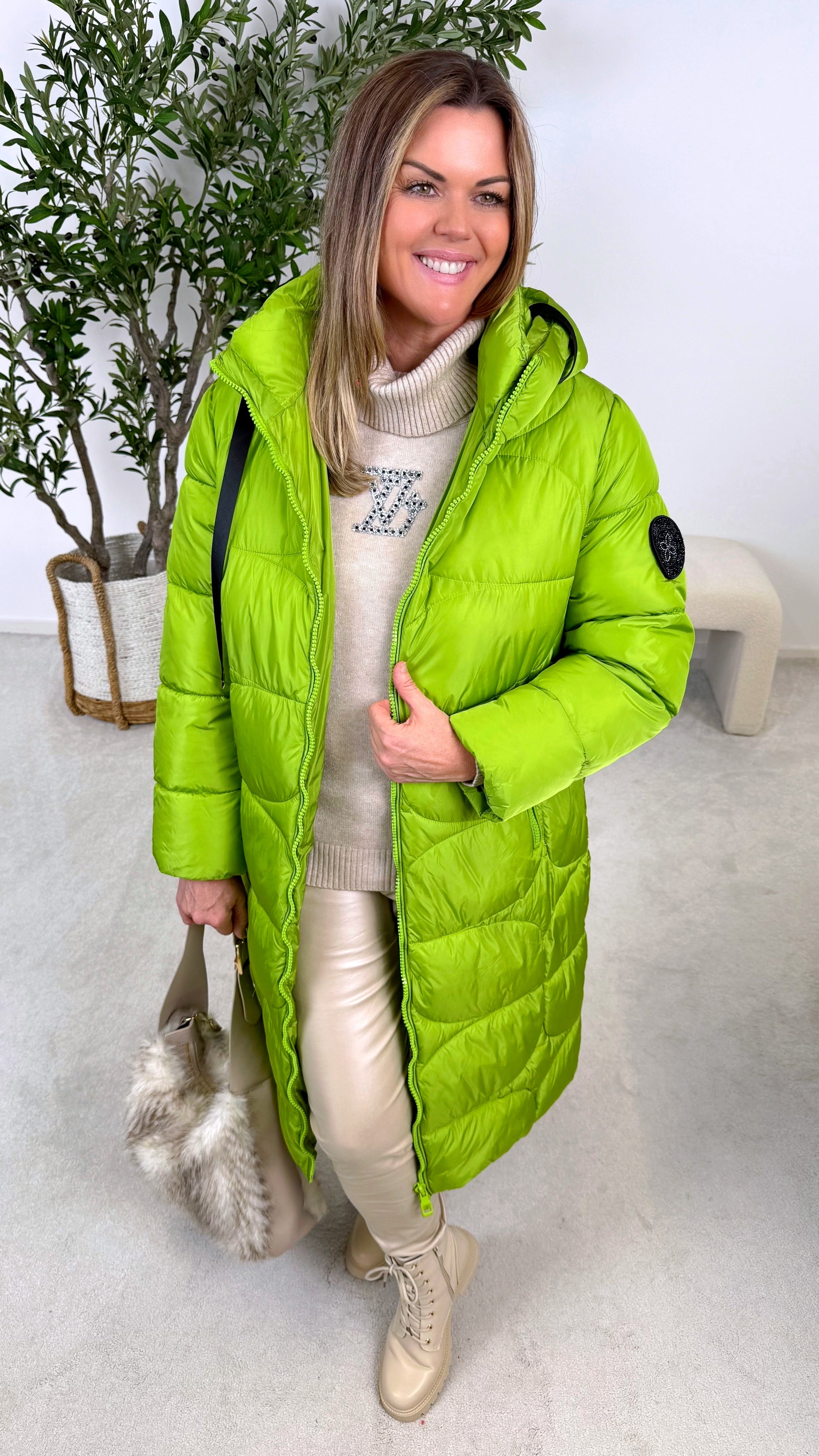Steppmantel Ava Bold *Apfelgrün*
