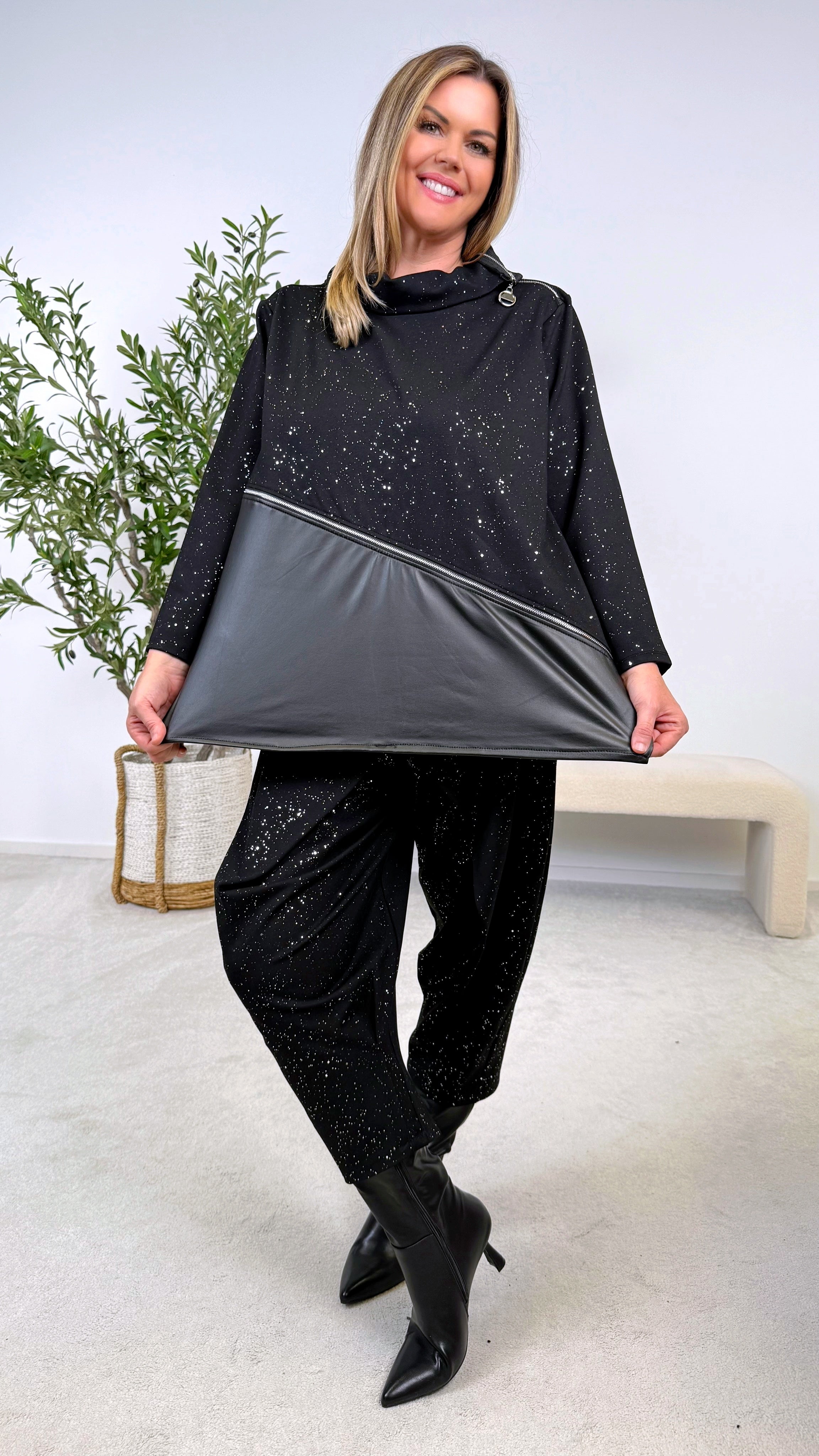 Sweatshirt Power Glow *Schwarz*