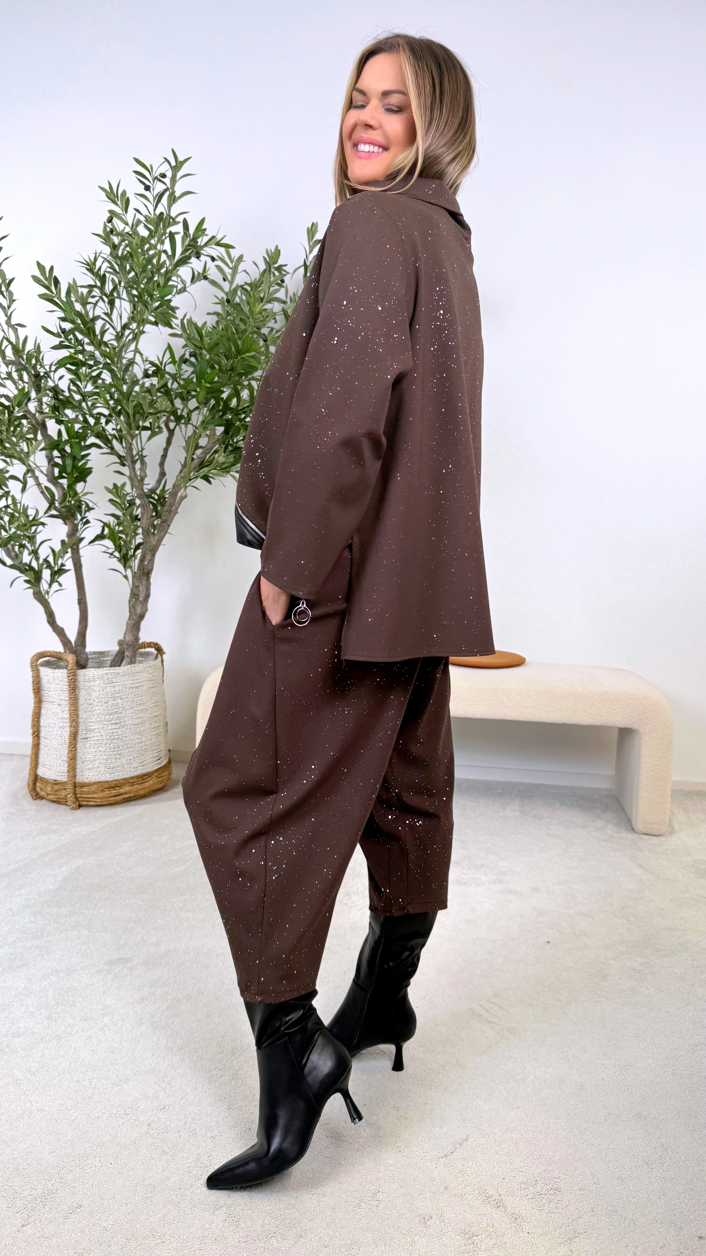 Sweatshirt Power Glow *Schoko*