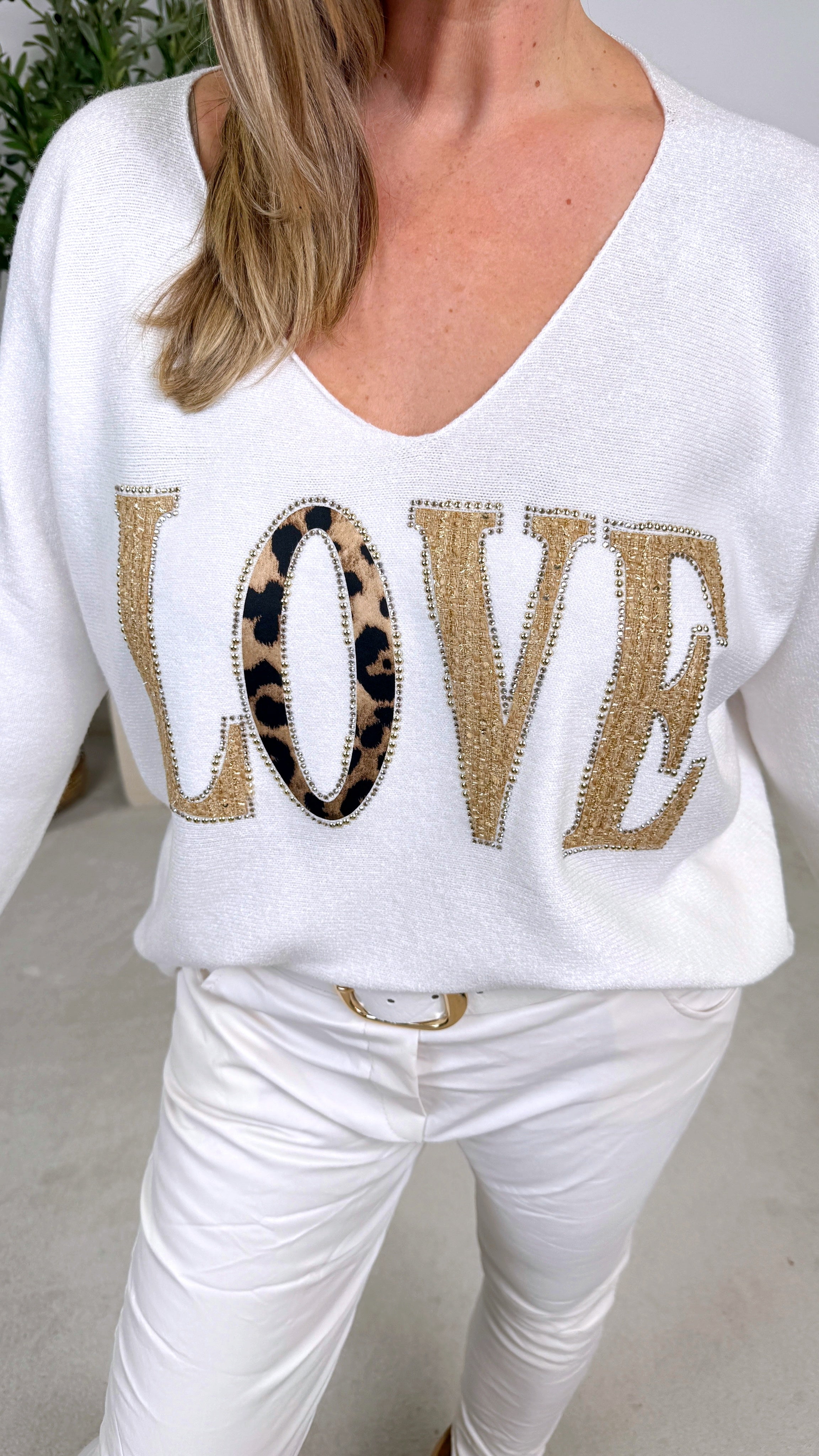 Pullover Love Deluxe *Weiß*